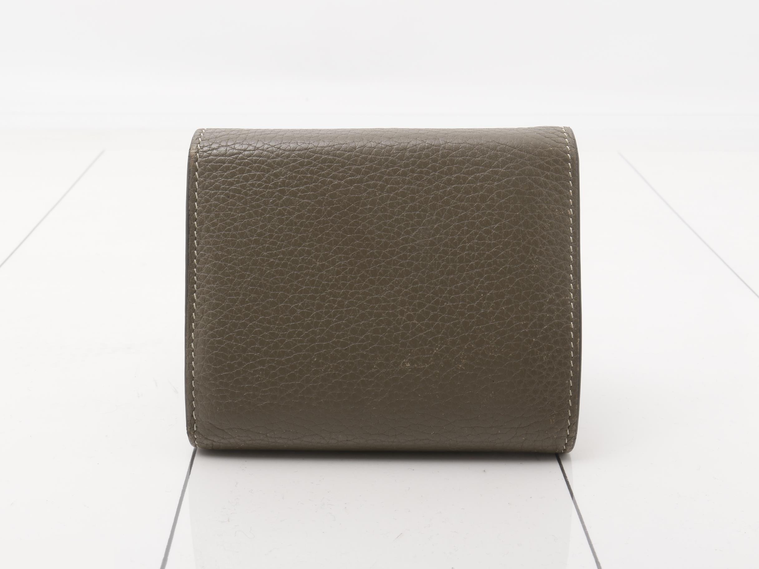 Tri-fold wallet, beige/yellow — view 2