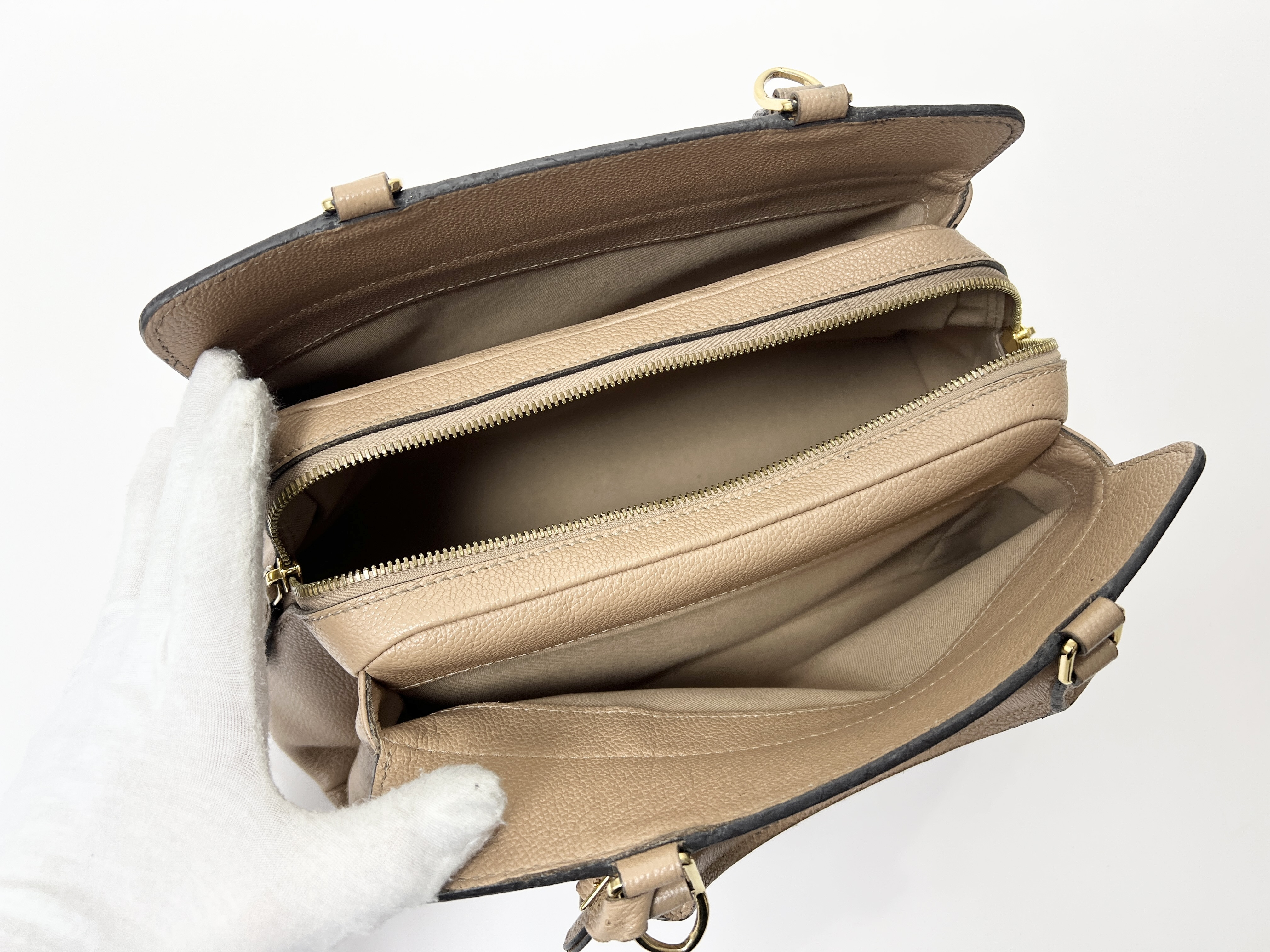 Vosges MM Monogram Empreinte Papyrus 2-Way Shoulder Bag Handbag Shoulder Bag — view 6