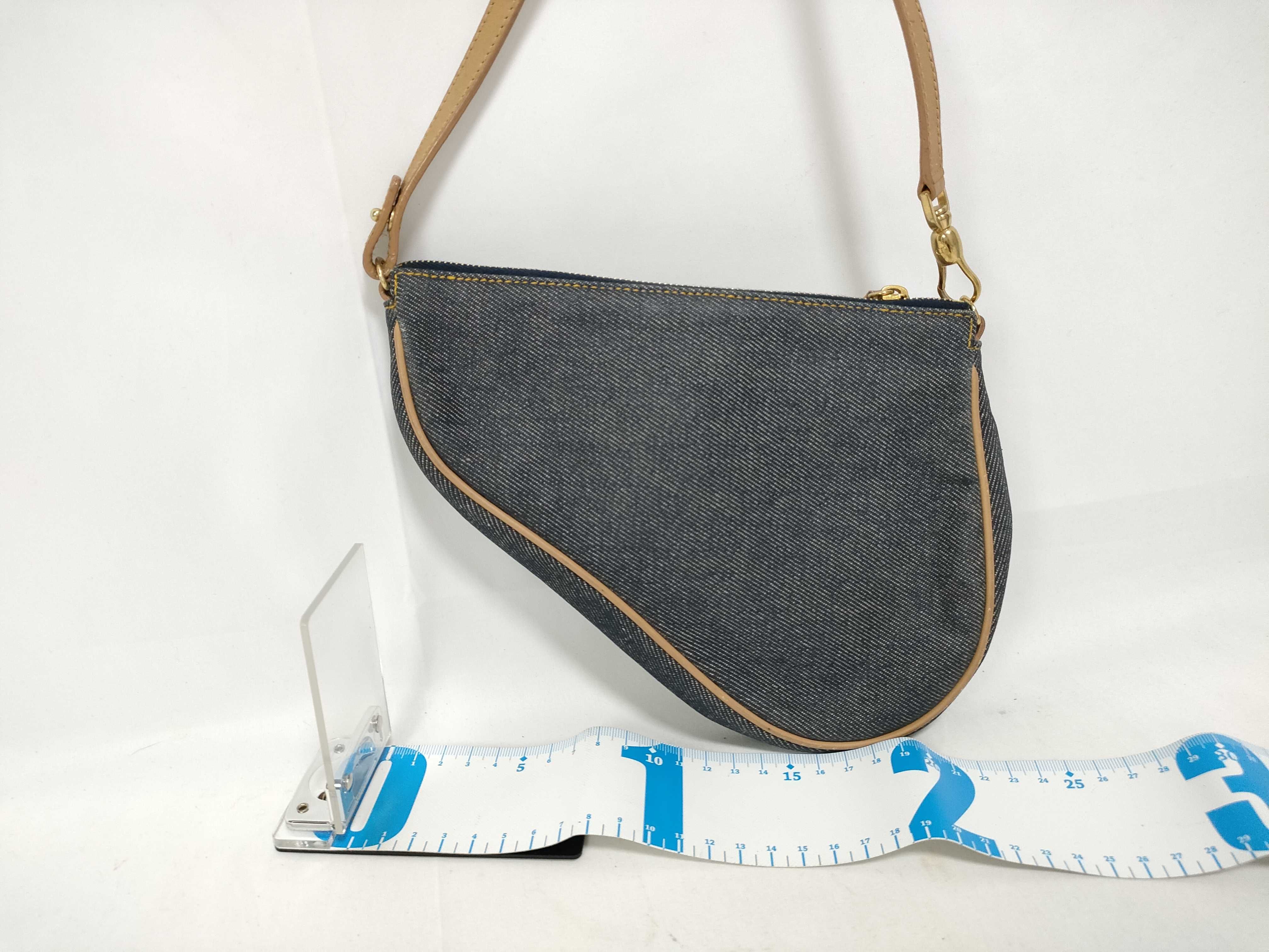 denim saddle bag shoulder bag — view 2
