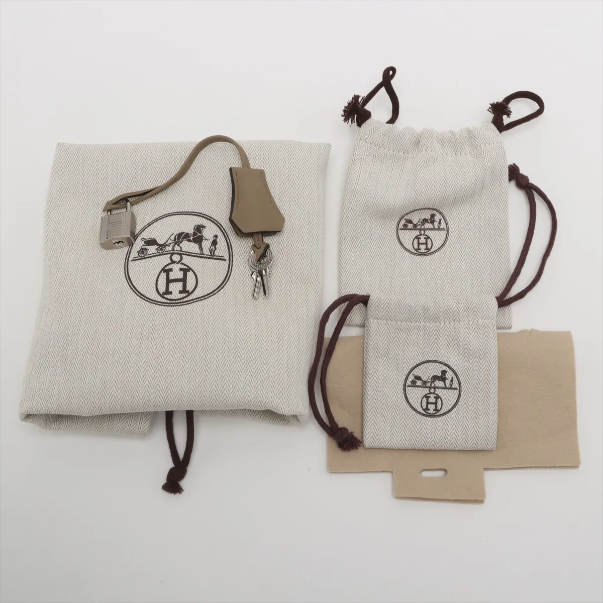 [Individually wrapped] Hermes Kelly 25 LeTourne Vaux Swift Beige Marfa Silver Hardware W:2024 XS4869 — view 13