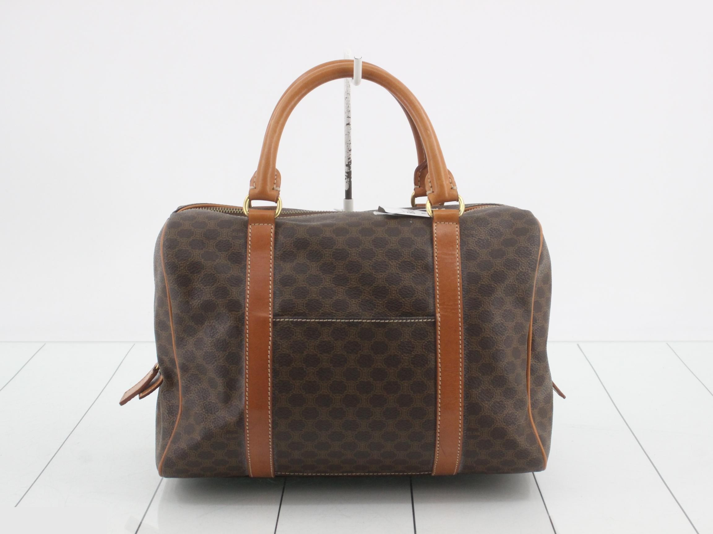 Macadam pattern Boston bag