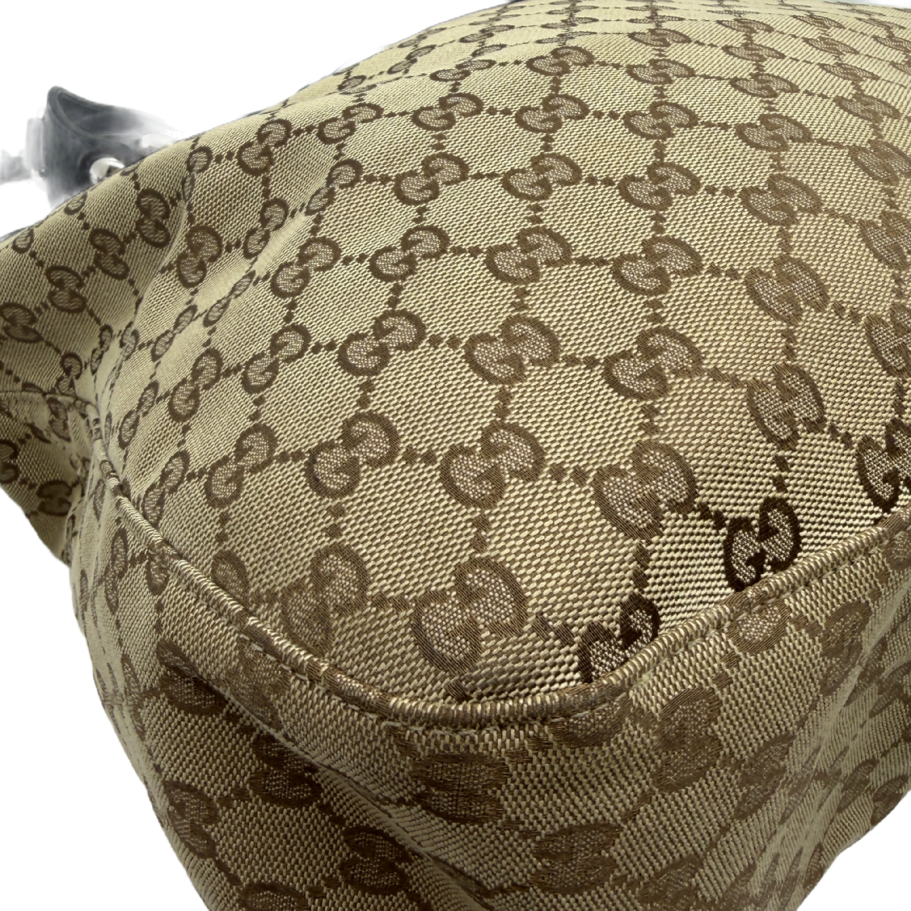 GG Canvas Studded Horsebit Charm Handbag Shoulder Bag — view 8