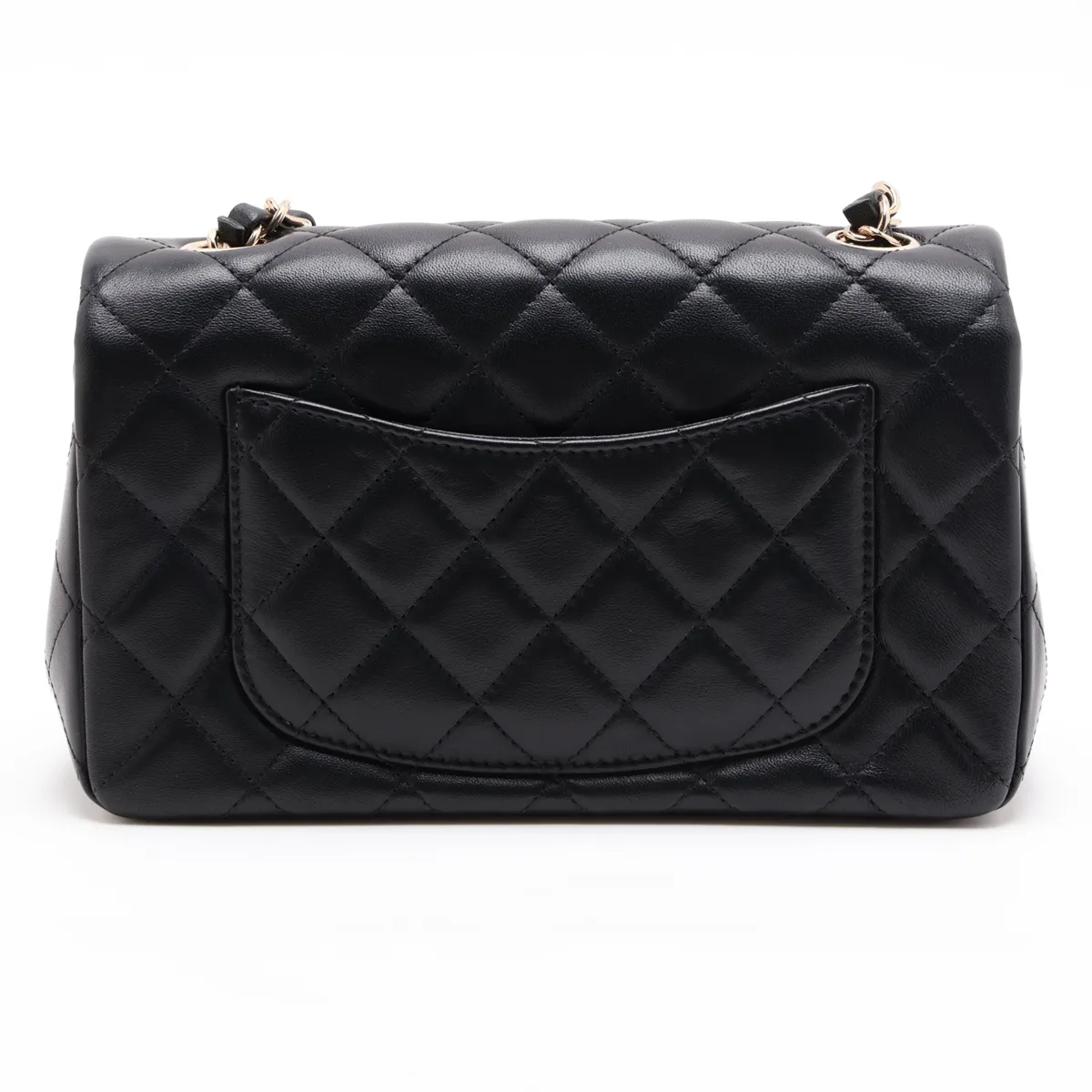 [Individually packaged] Chanel Mini Matelassé 20 Lambskin Single Flap Single Chain Bag, Black with Gold Hardware, U9EH0GLJ, Random Plate, A69900 — view 2