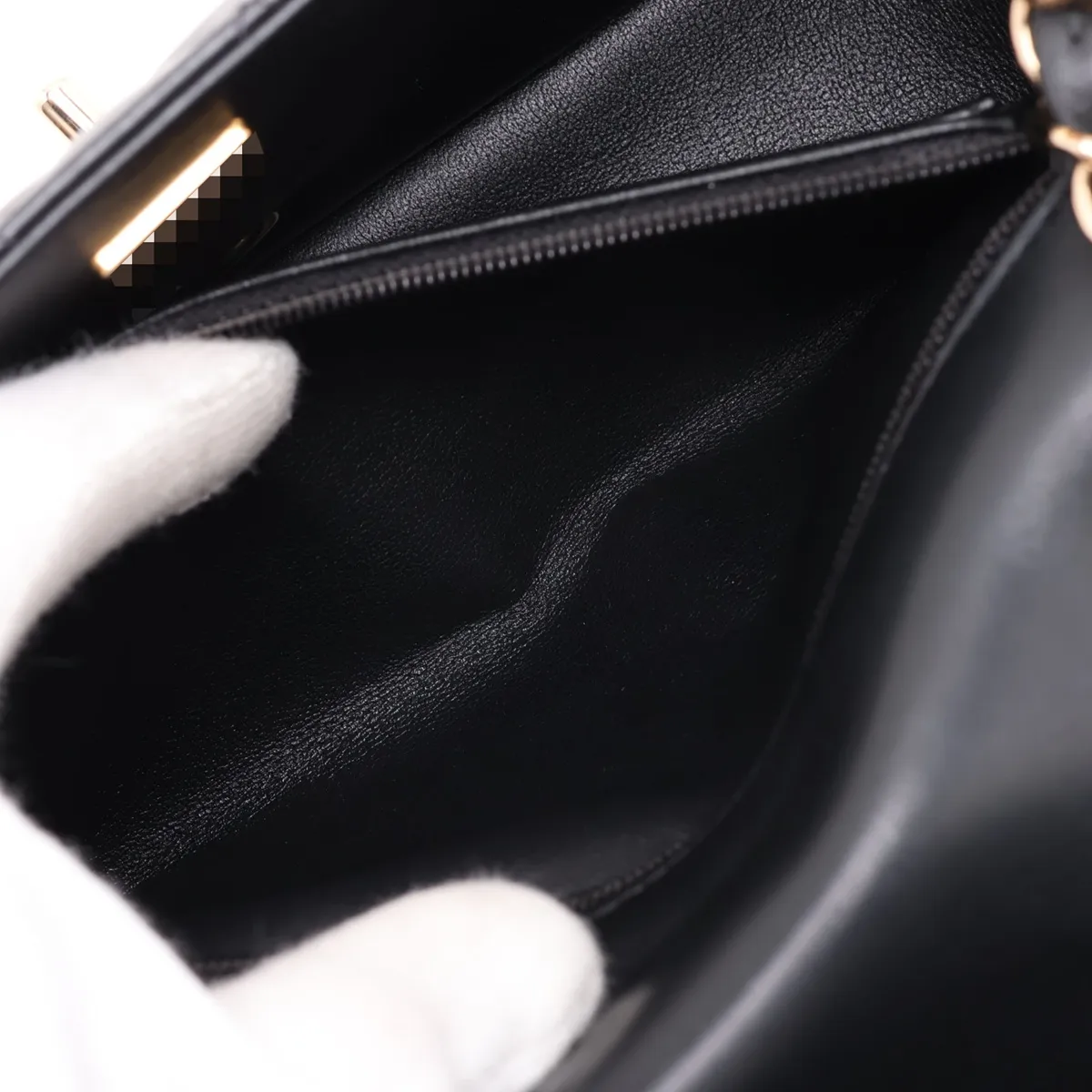 [Individually packaged] Chanel Mini Matelassé 20 Lambskin Single Flap Single Chain Bag, Black with Gold Hardware, U9EH0GLJ, Random Plate, A69900 — view 7