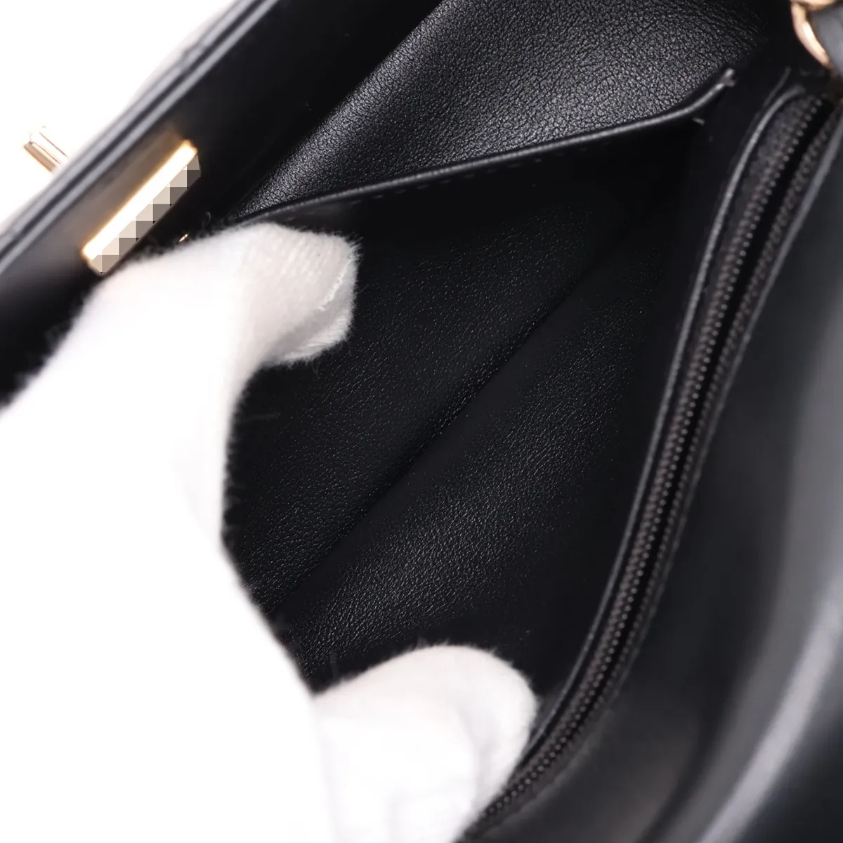 [Individually packaged] Chanel Mini Matelassé 20 Lambskin Single Flap Single Chain Bag, Black with Gold Hardware, U9EH0GLJ, Random Plate, A69900 — view 8