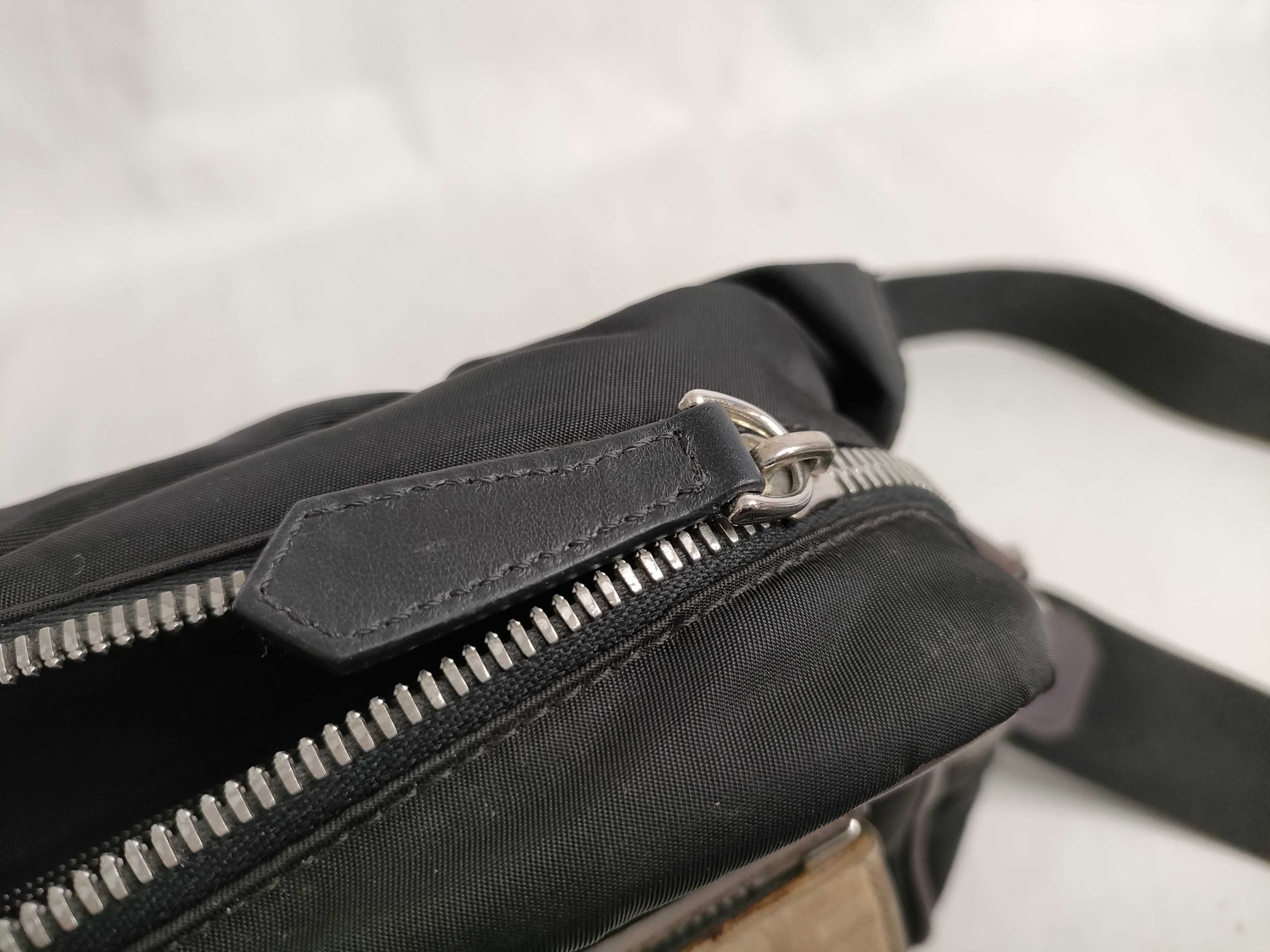 Zucca pattern PH- Colour Black FF Motif Nylon Messenger Bag Shoulder Bag — view 13