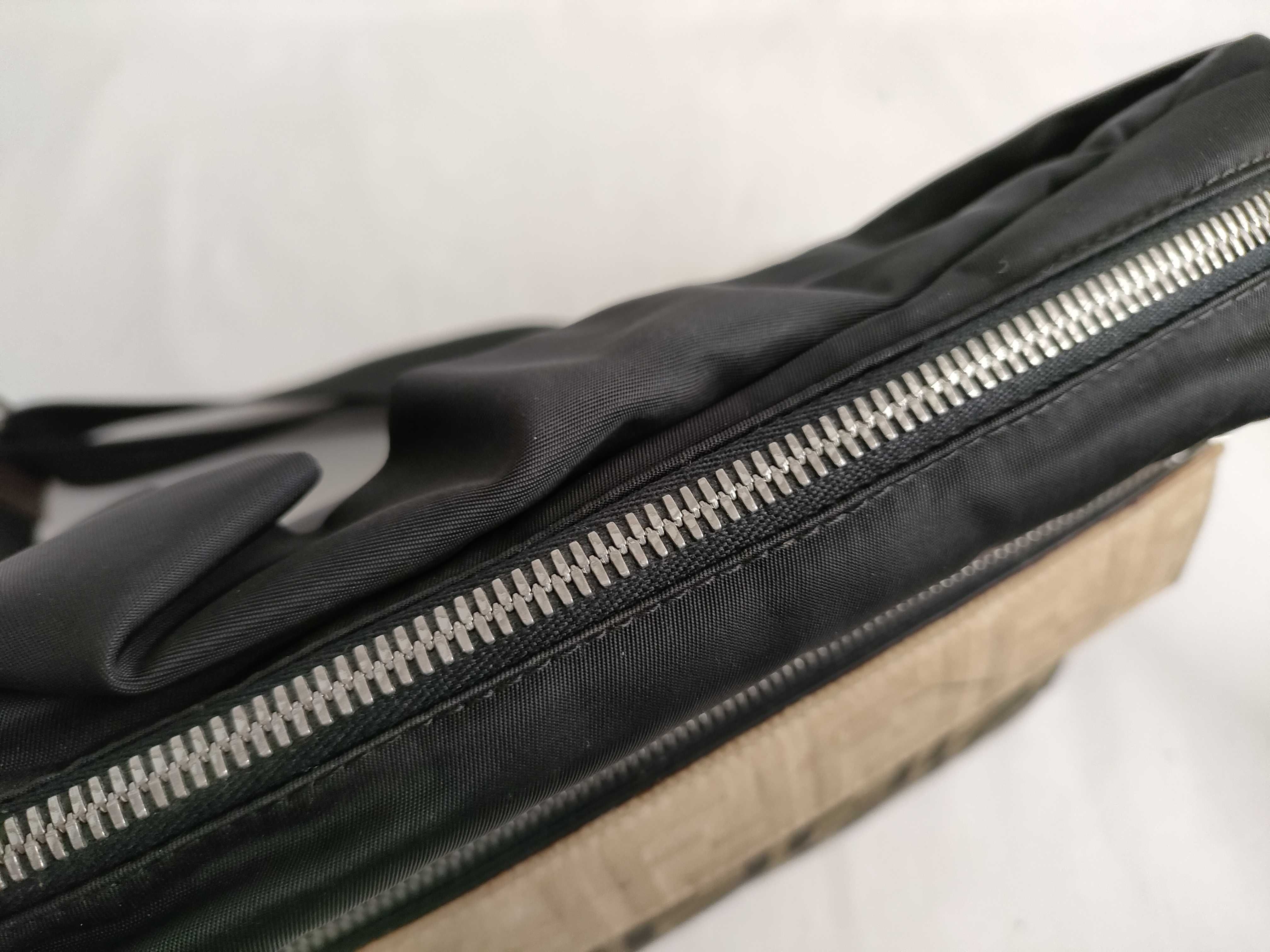 Zucca pattern PH- Colour Black FF Motif Nylon Messenger Bag Shoulder Bag — view 8