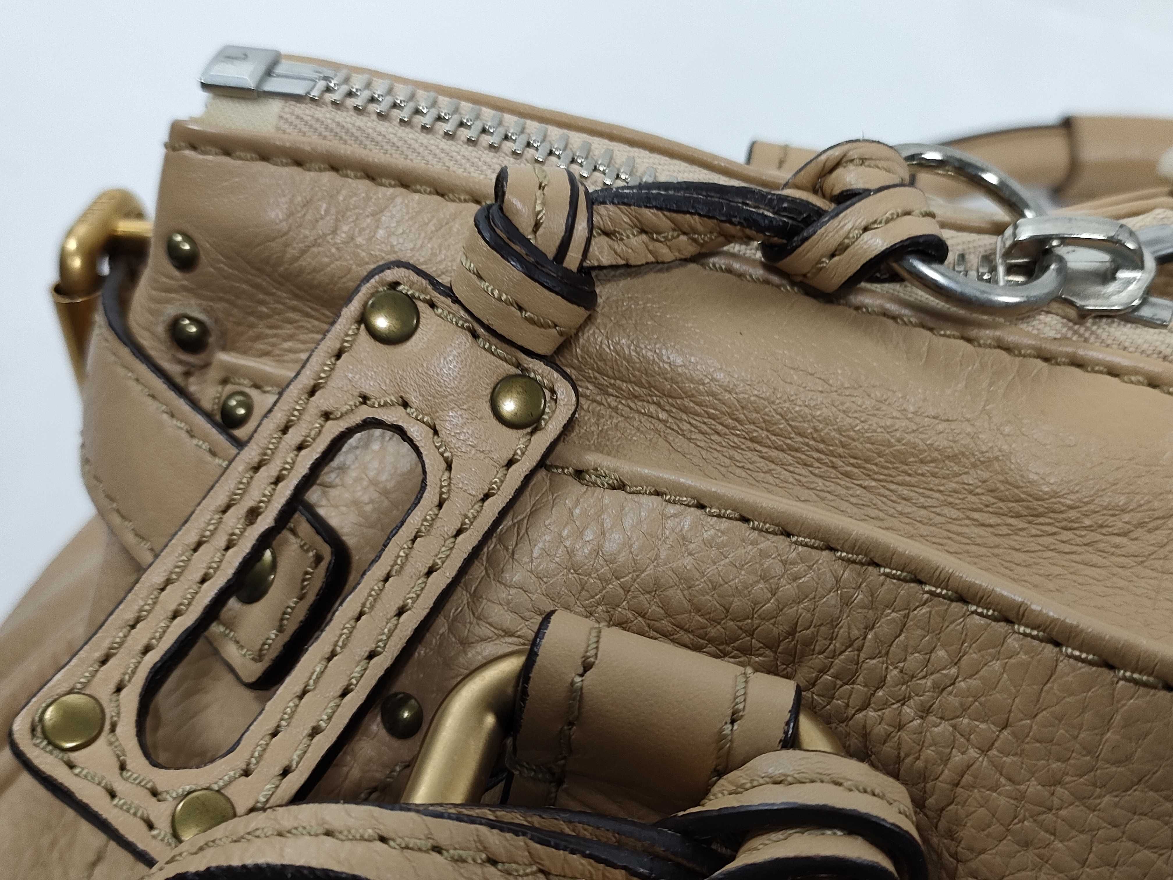 Paddington Leather Handbag, Brown — view 12