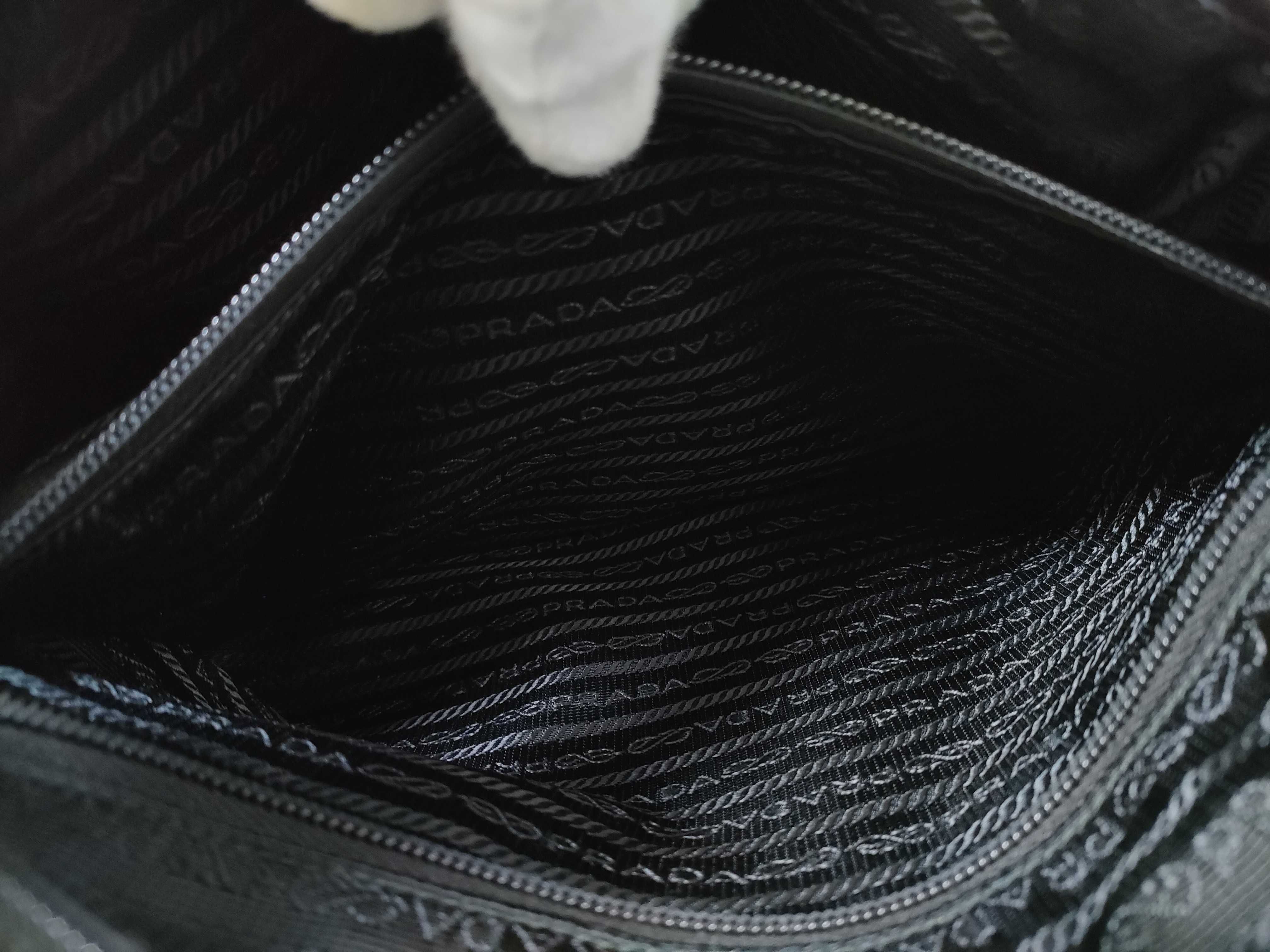 Nylon Prada Tessuto Studded Messenger Shoulder Bag with White Tag and Dust Bag - Excellent Condition — view 13