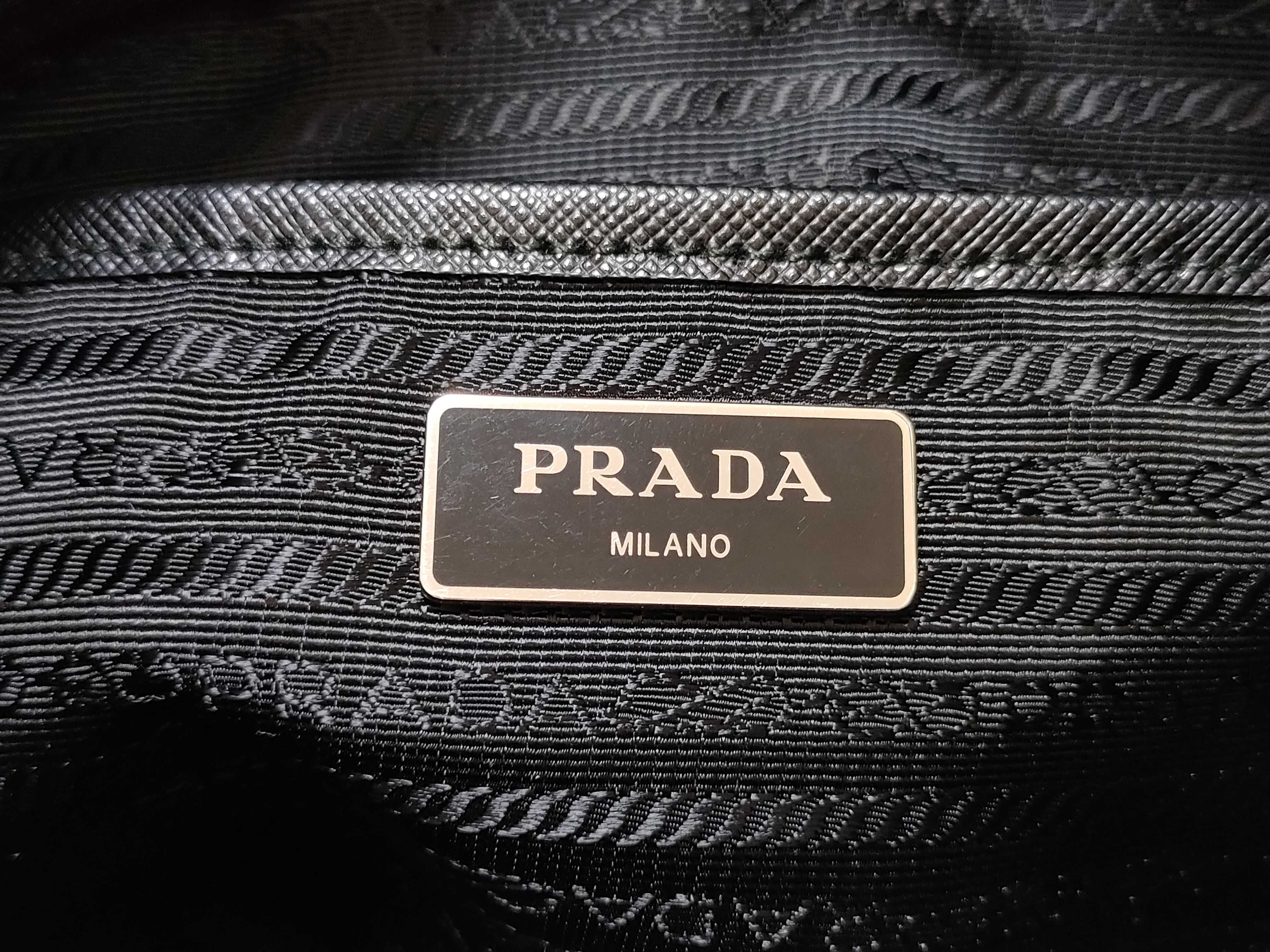Nylon Prada Tessuto Studded Messenger Shoulder Bag with White Tag and Dust Bag - Excellent Condition — view 14