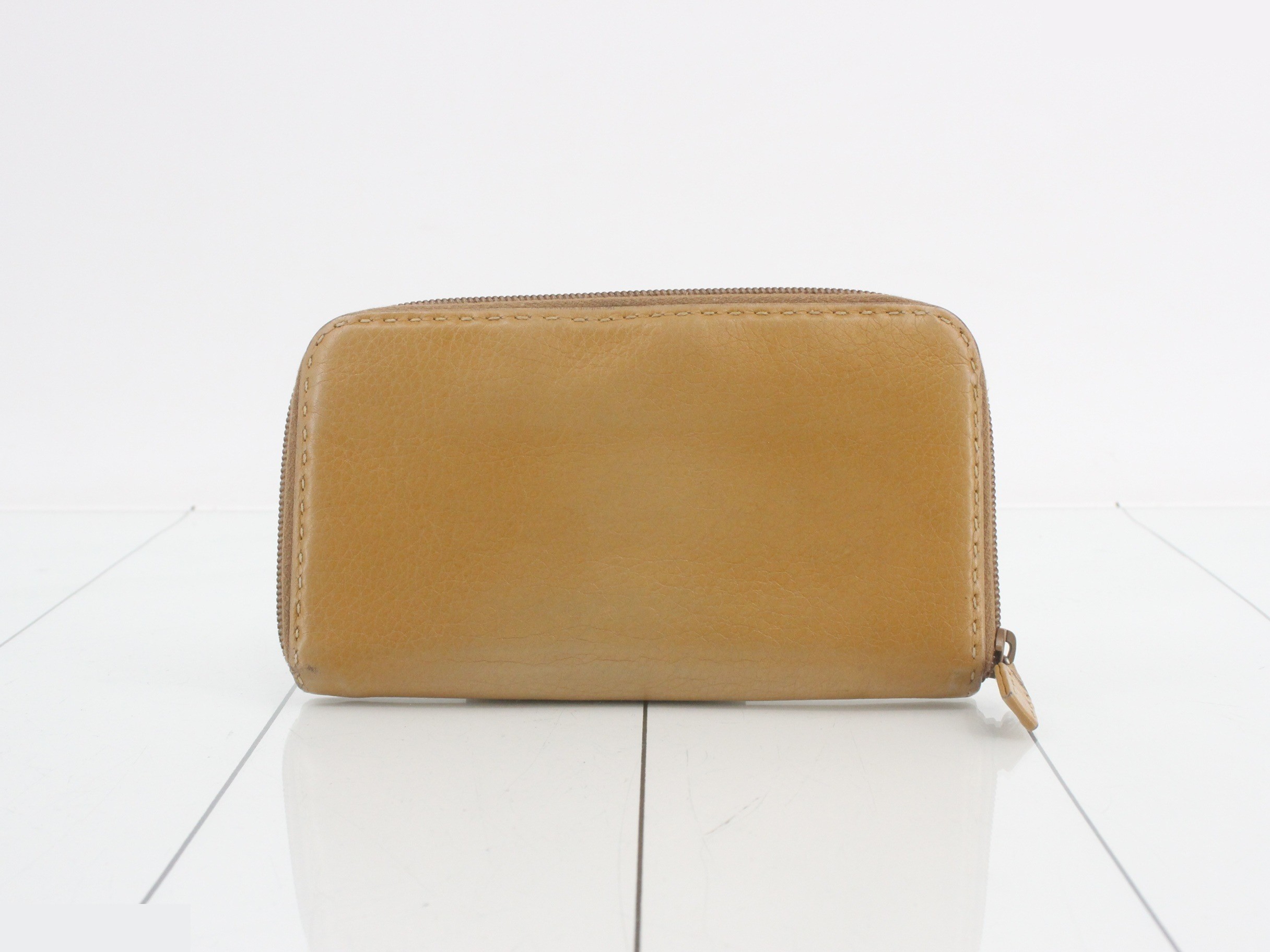 long wallet, leather, vintage — view 2