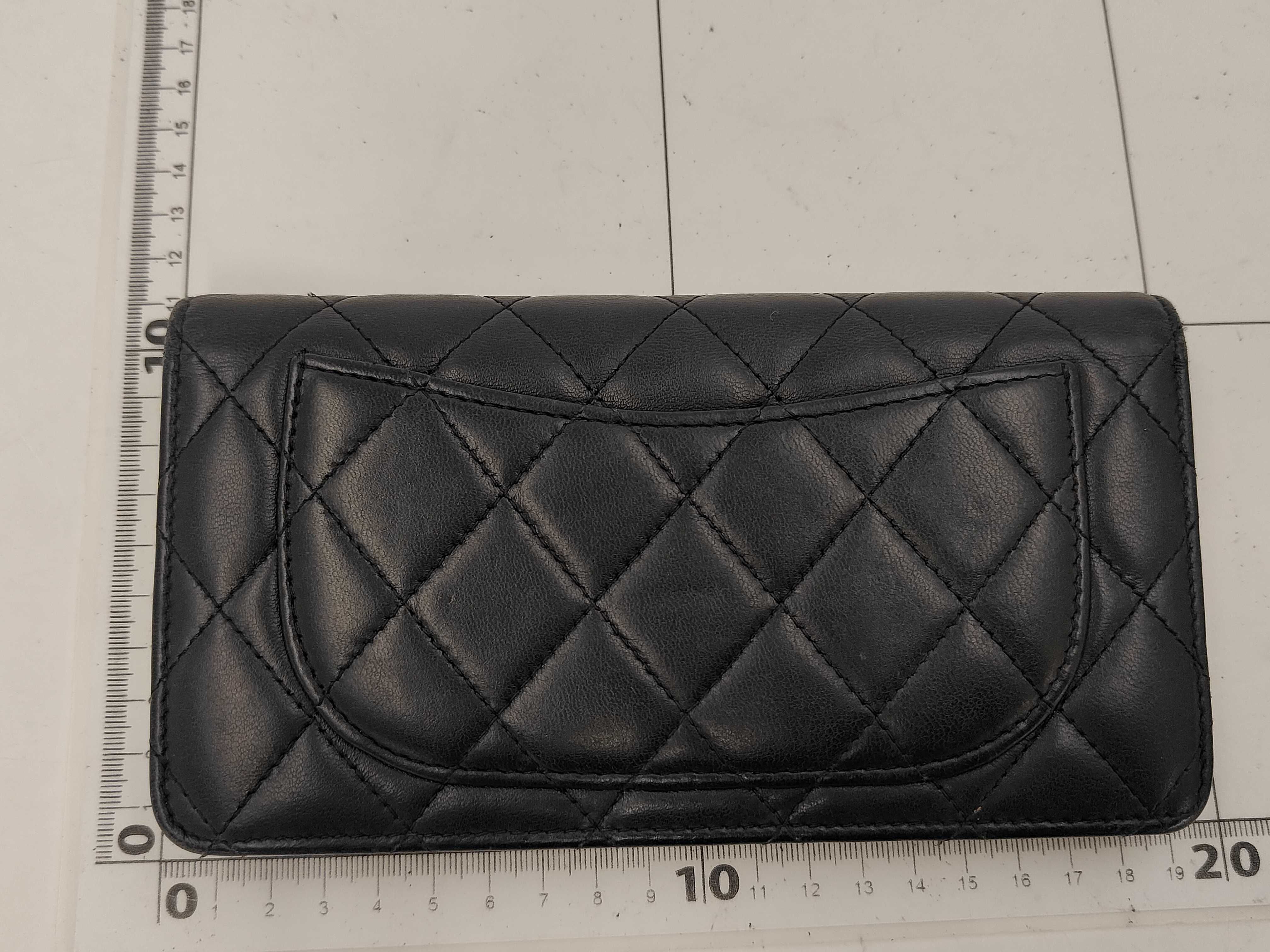 Black Lambskin Matelassé Wallet (Serial Number 16) — view 2