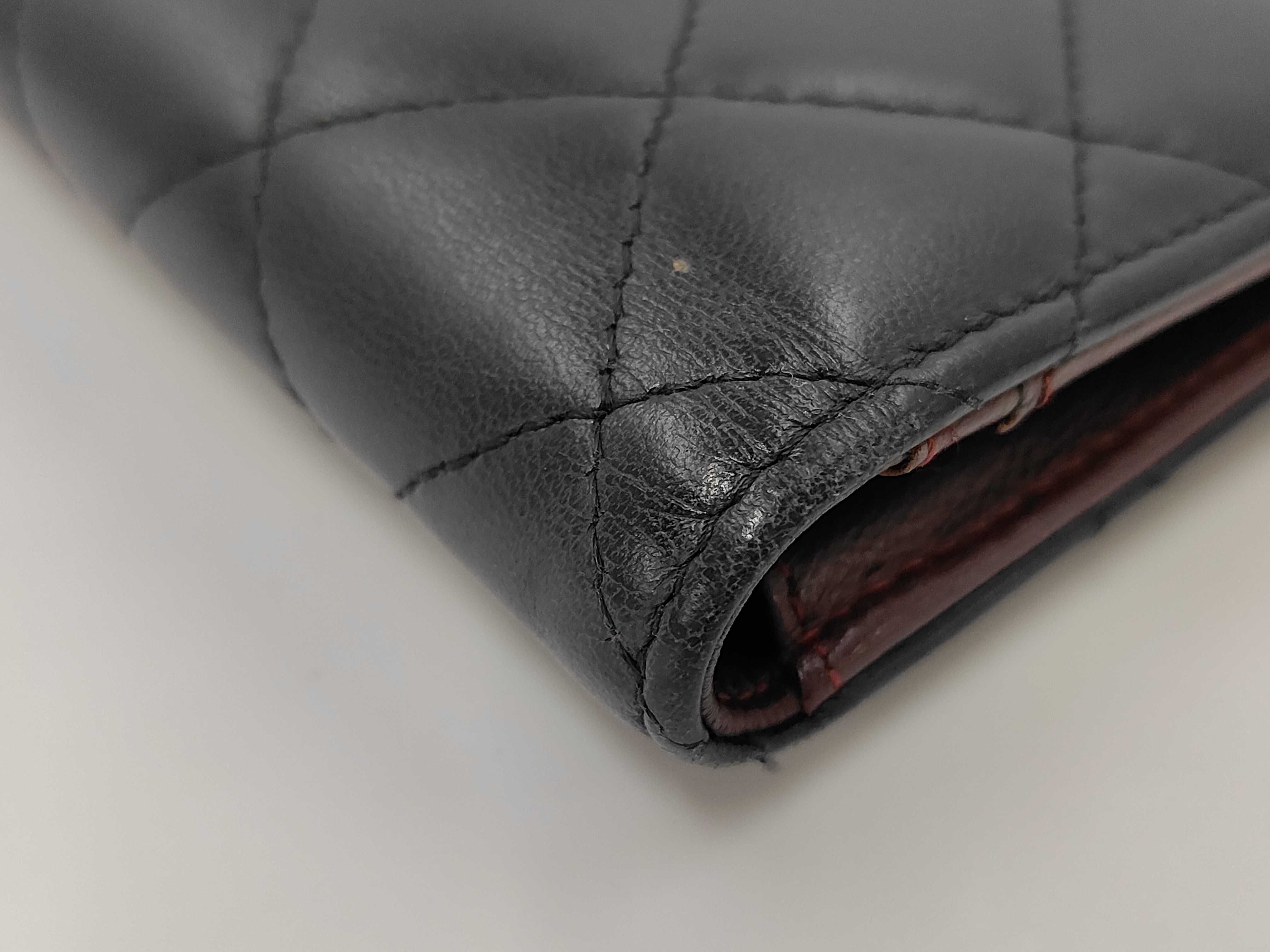 Black Lambskin Matelassé Wallet (Serial Number 16) — view 3
