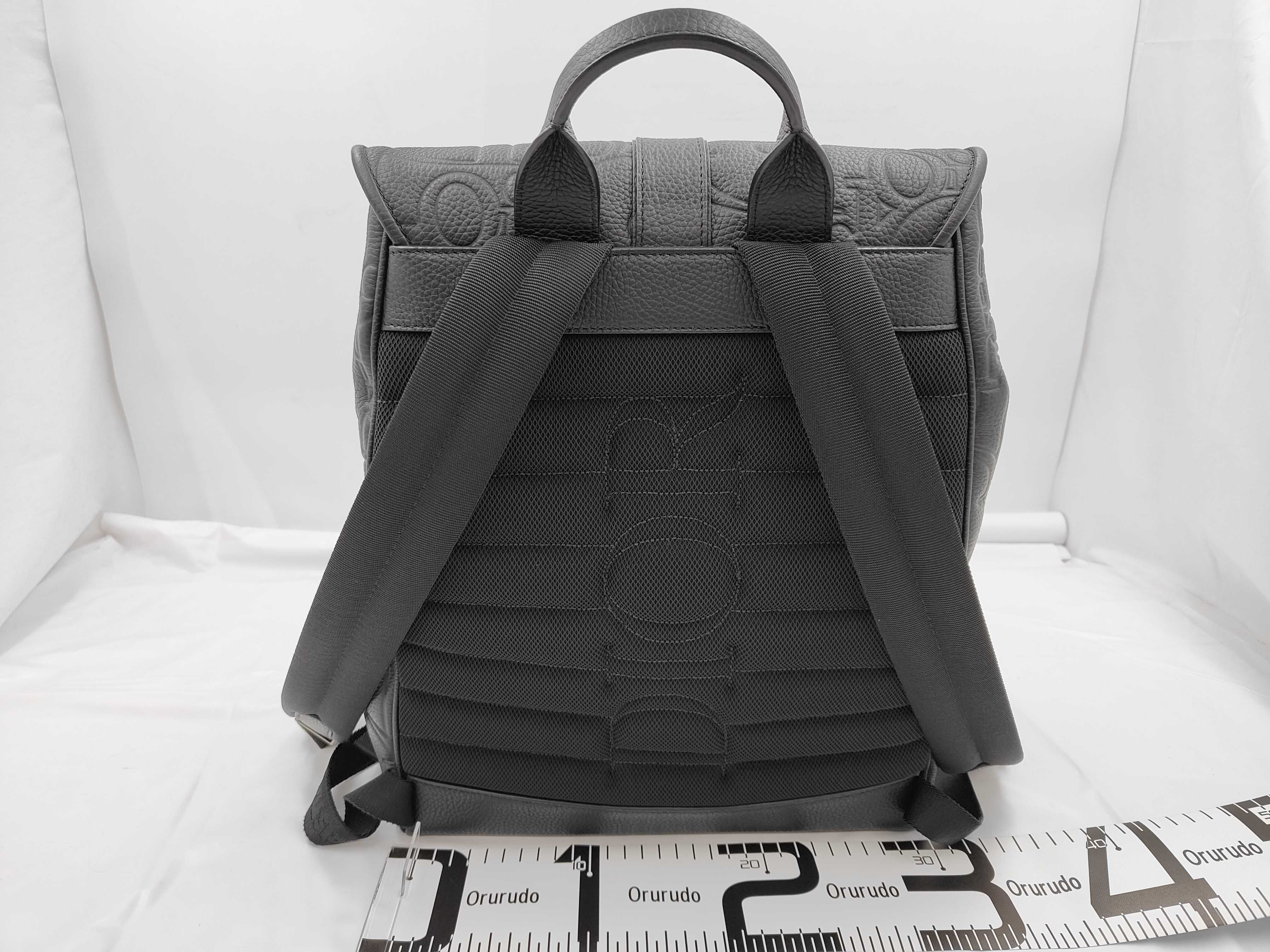 Gravity Leather Backpack, Black — view 2
