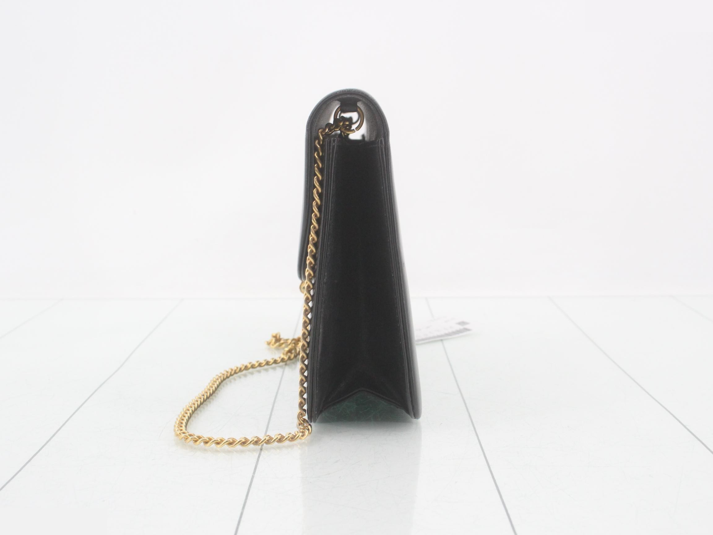 Leather chain shoulder bag — view 3