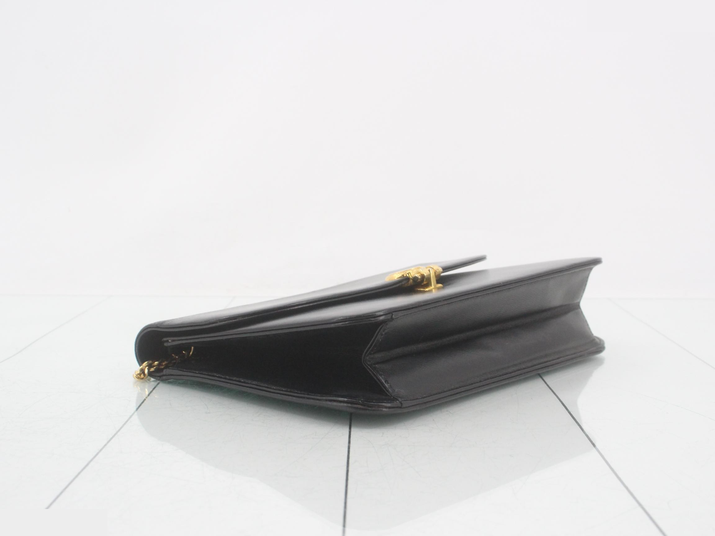 Leather chain shoulder bag — view 5