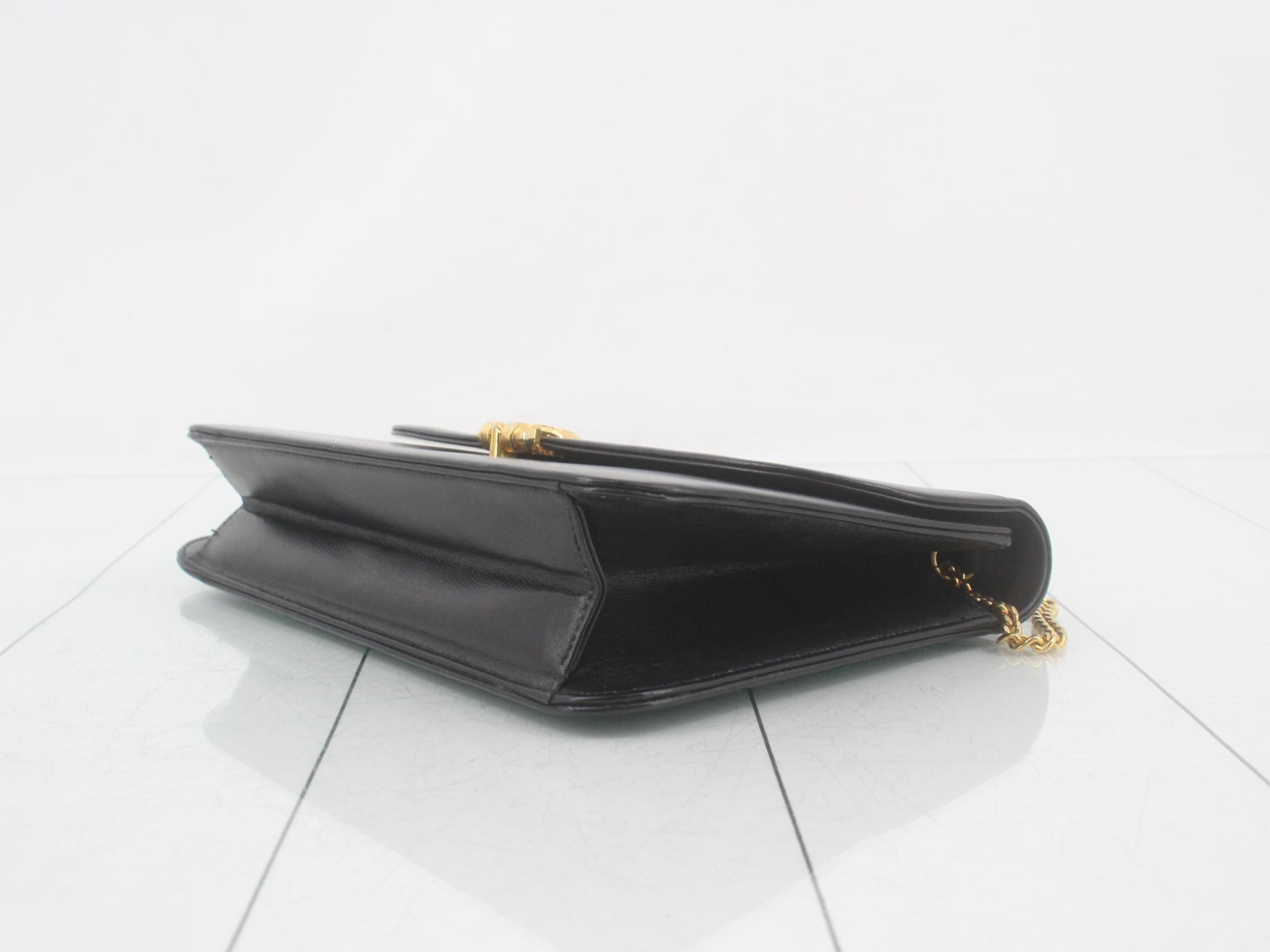 Leather chain shoulder bag — view 6