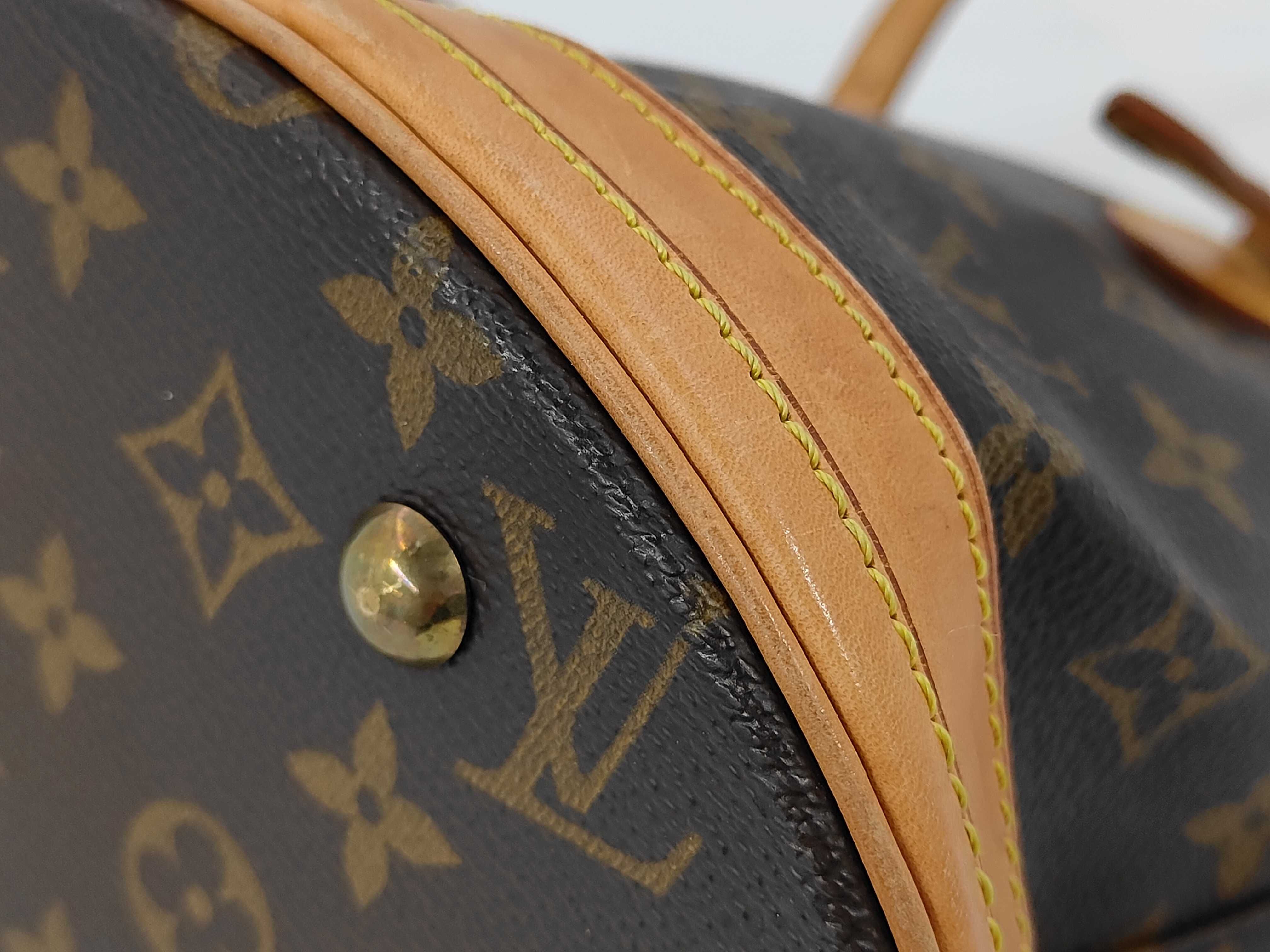 Monogram Vuitton M42238 Bucket PM Tote Bag, Bucket-shaped Bag, Monogram Canvas, Brown Shoulder Bag — view 4