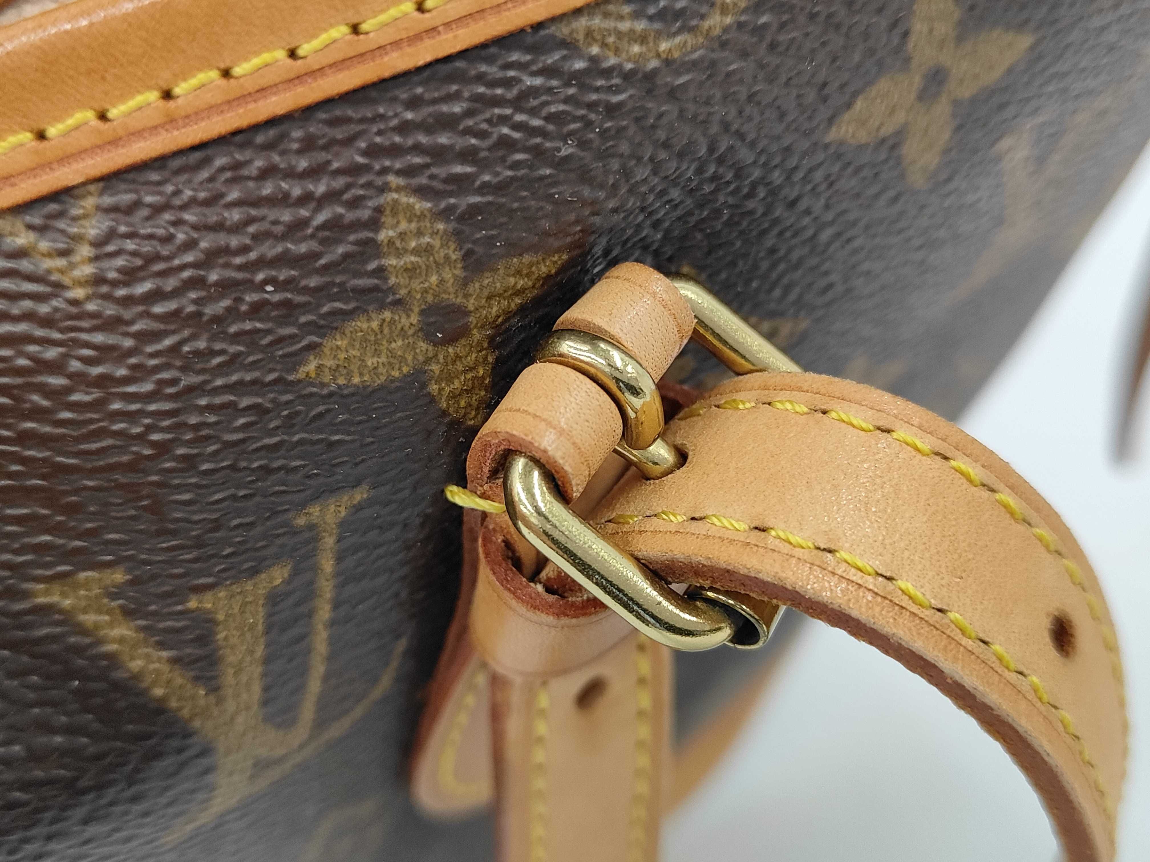Monogram Vuitton M42238 Bucket PM Tote Bag, Bucket-shaped Bag, Monogram Canvas, Brown Shoulder Bag — view 7