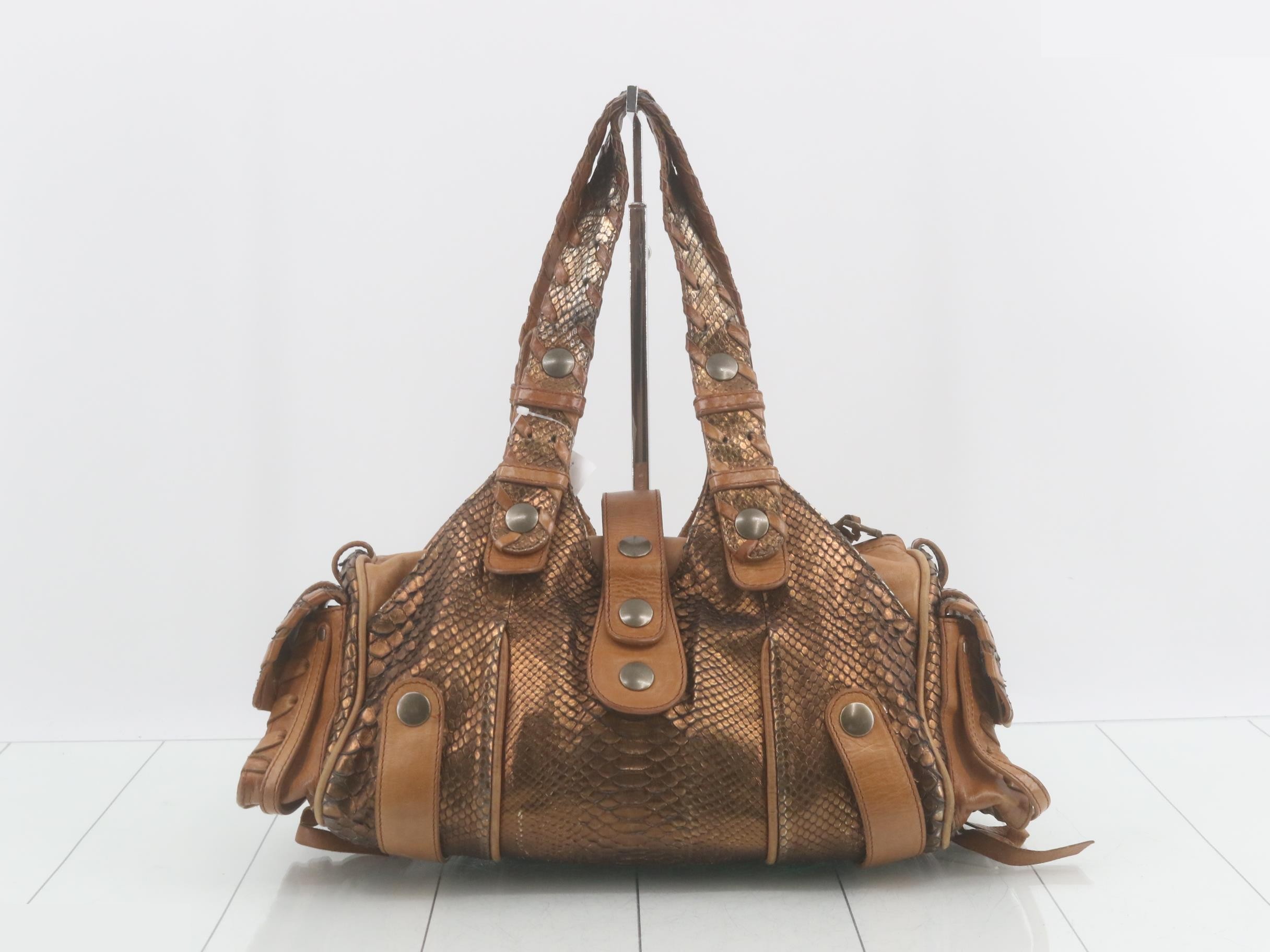 Silverado Python Shoulder Bag — view 2