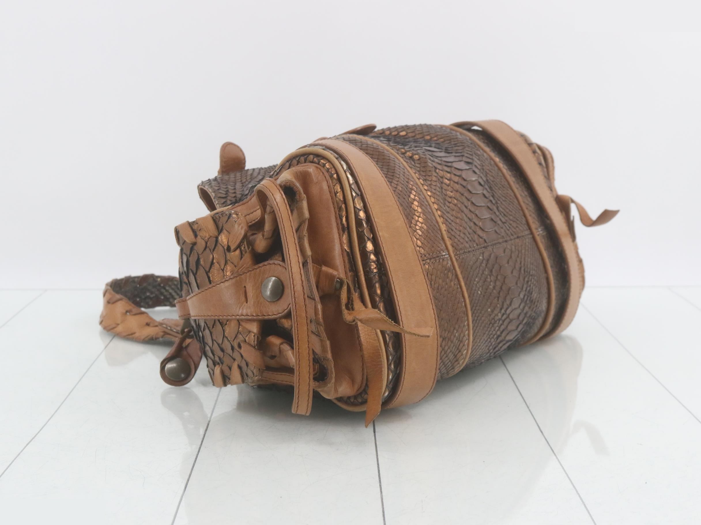 Silverado Python Shoulder Bag — view 5