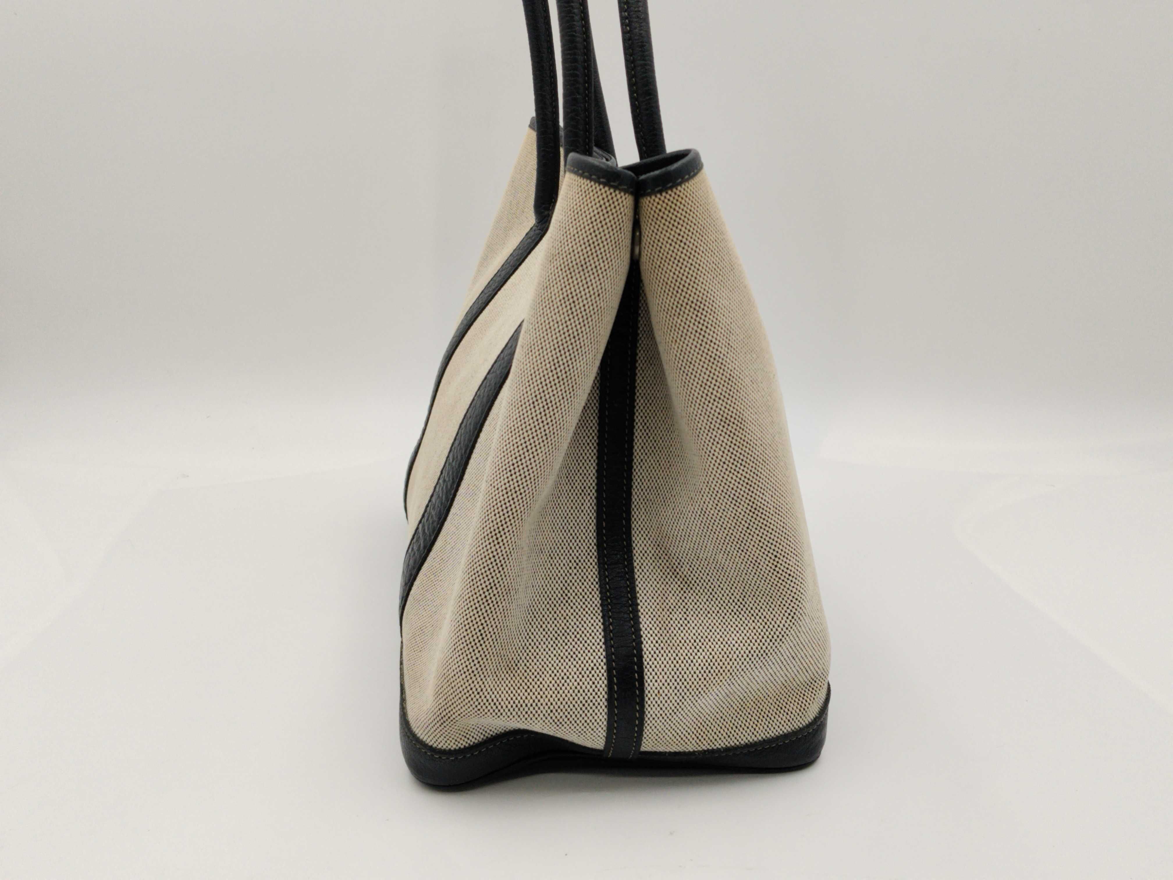 Garden Party PM Bolduc Black Toile H Tote Bag — view 8