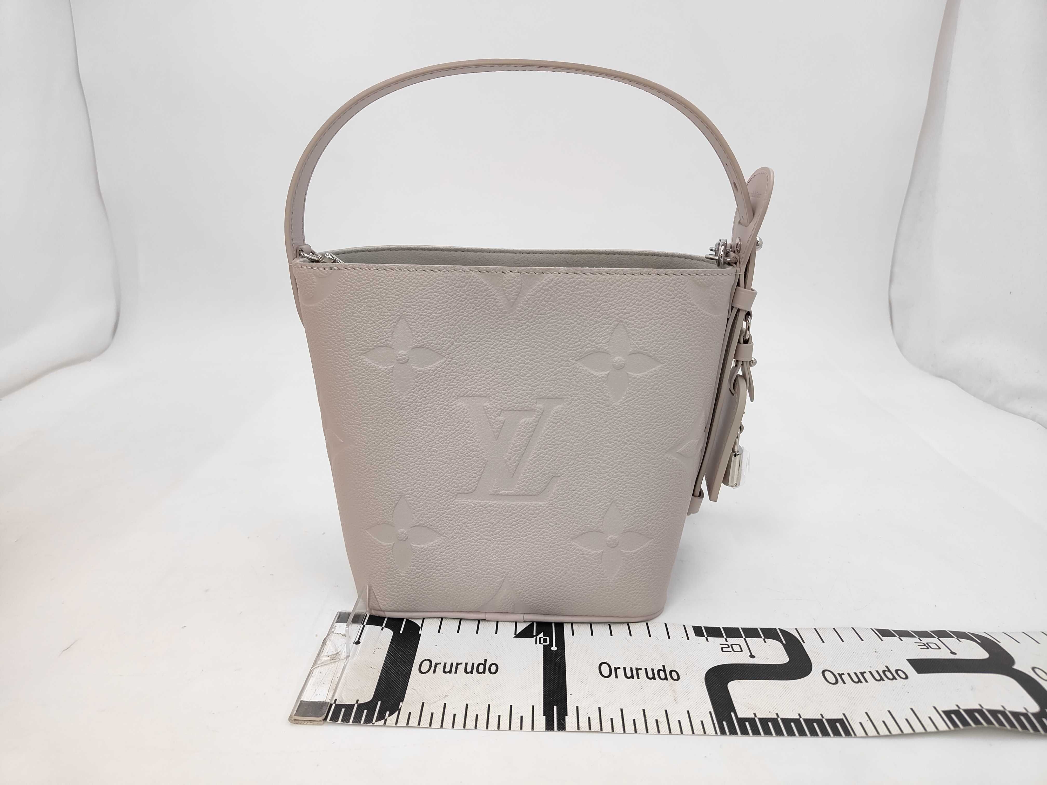 Monogram Empreinte All-in BB Bloom Grey Empreinte Leather Shoulder Bag — view 2