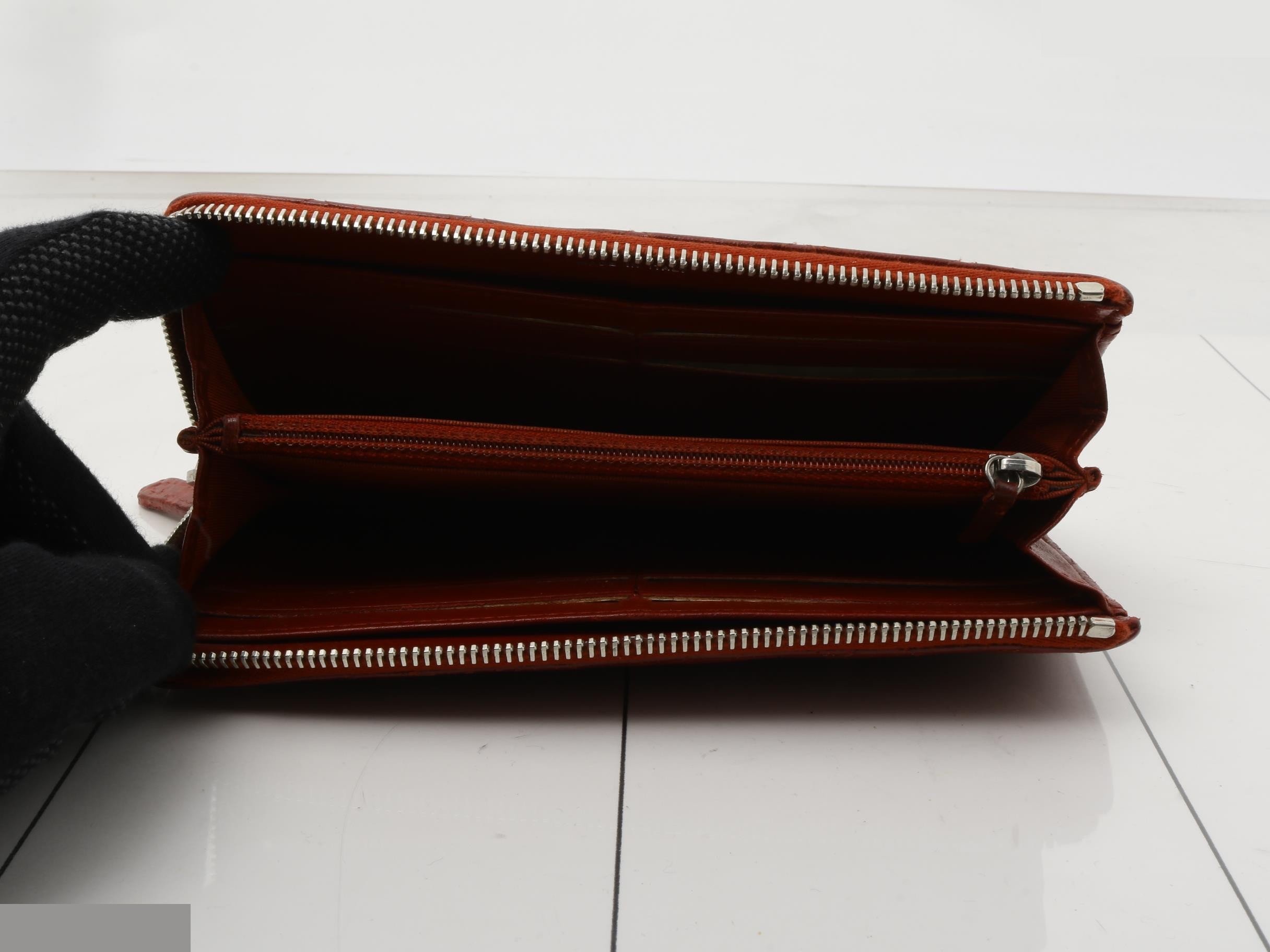 Matelassé (bag) and wallet, lambskin, Coco mark, red — view 4