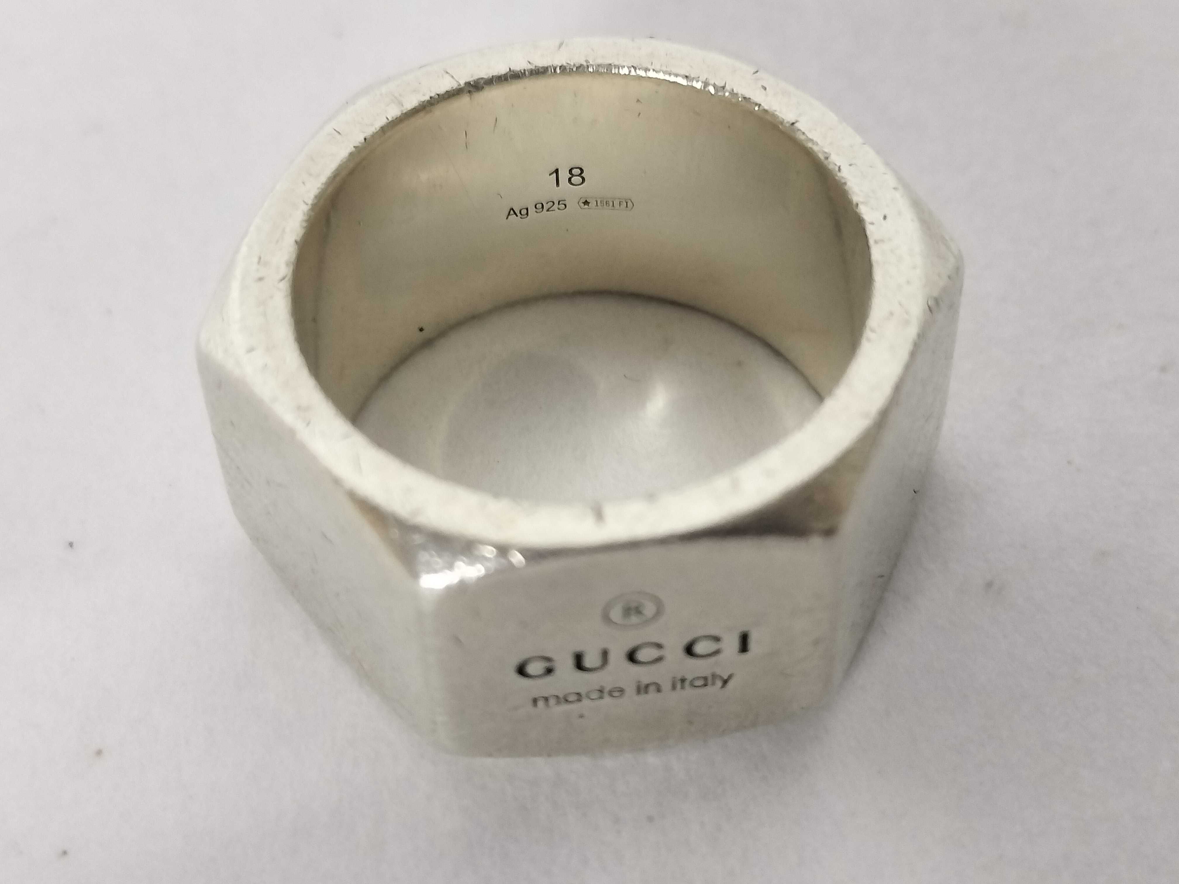 Hexagon Nut Ring / 925 Sterling Silver / 20.3g — view 5