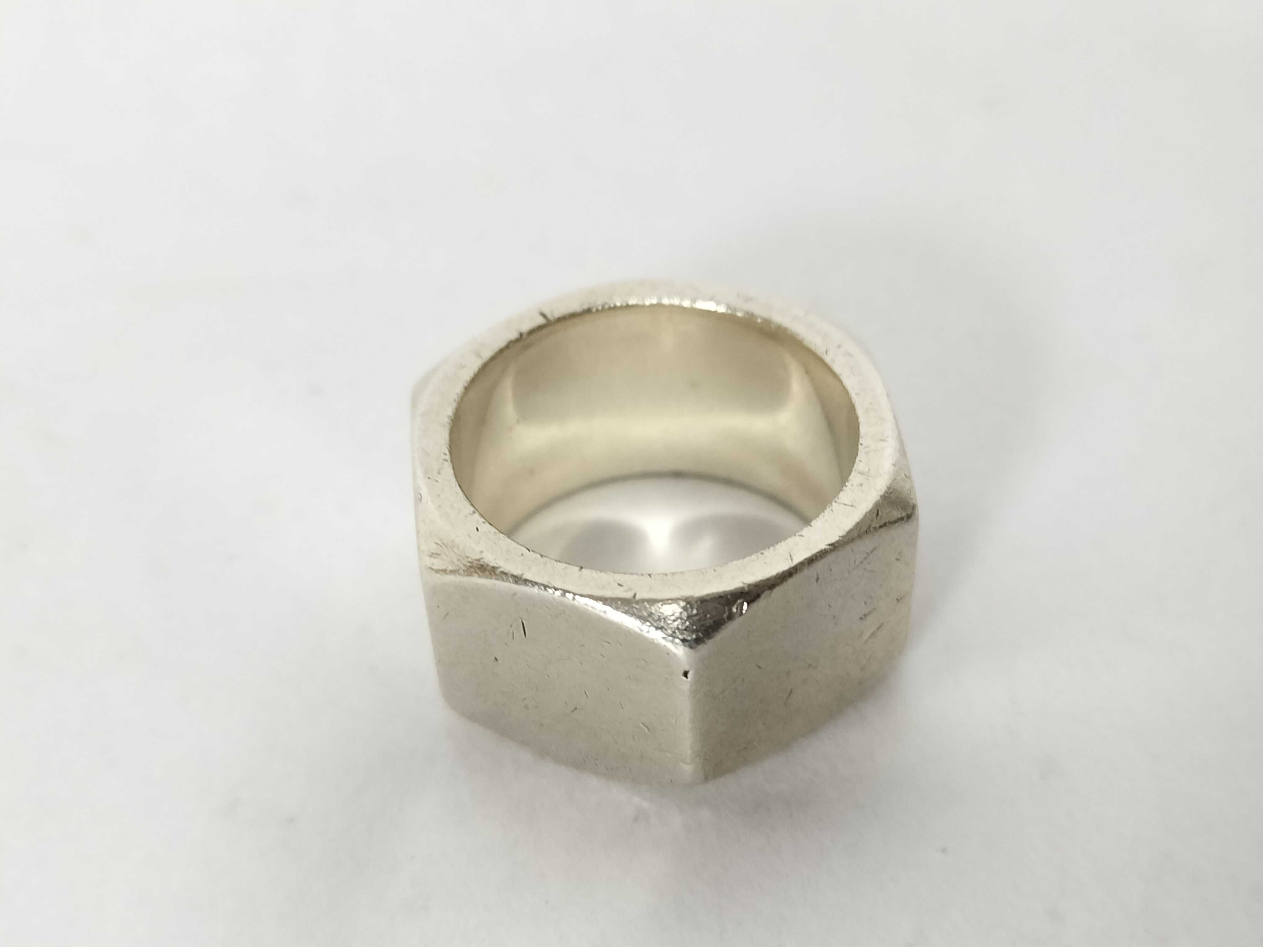 Hexagon Nut Ring / 925 Sterling Silver / 20.3g — view 8