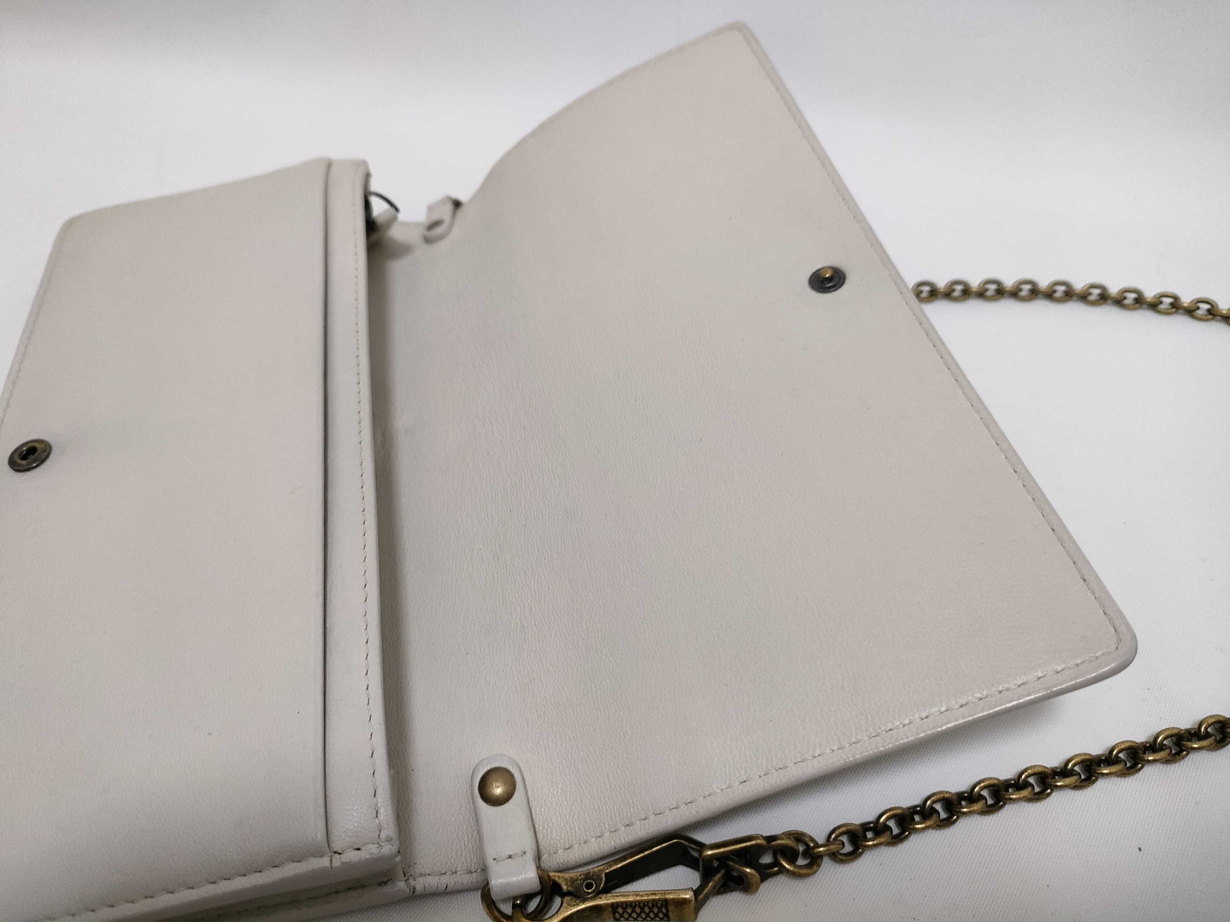 Intrecciato Leather Chain Wallet Long Wallet with Serial Number Card Holder — view 8