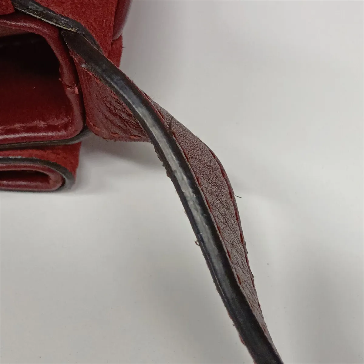 Allie Medium Suede x Leather Shoulder Bag, Red, 550126 — view 11