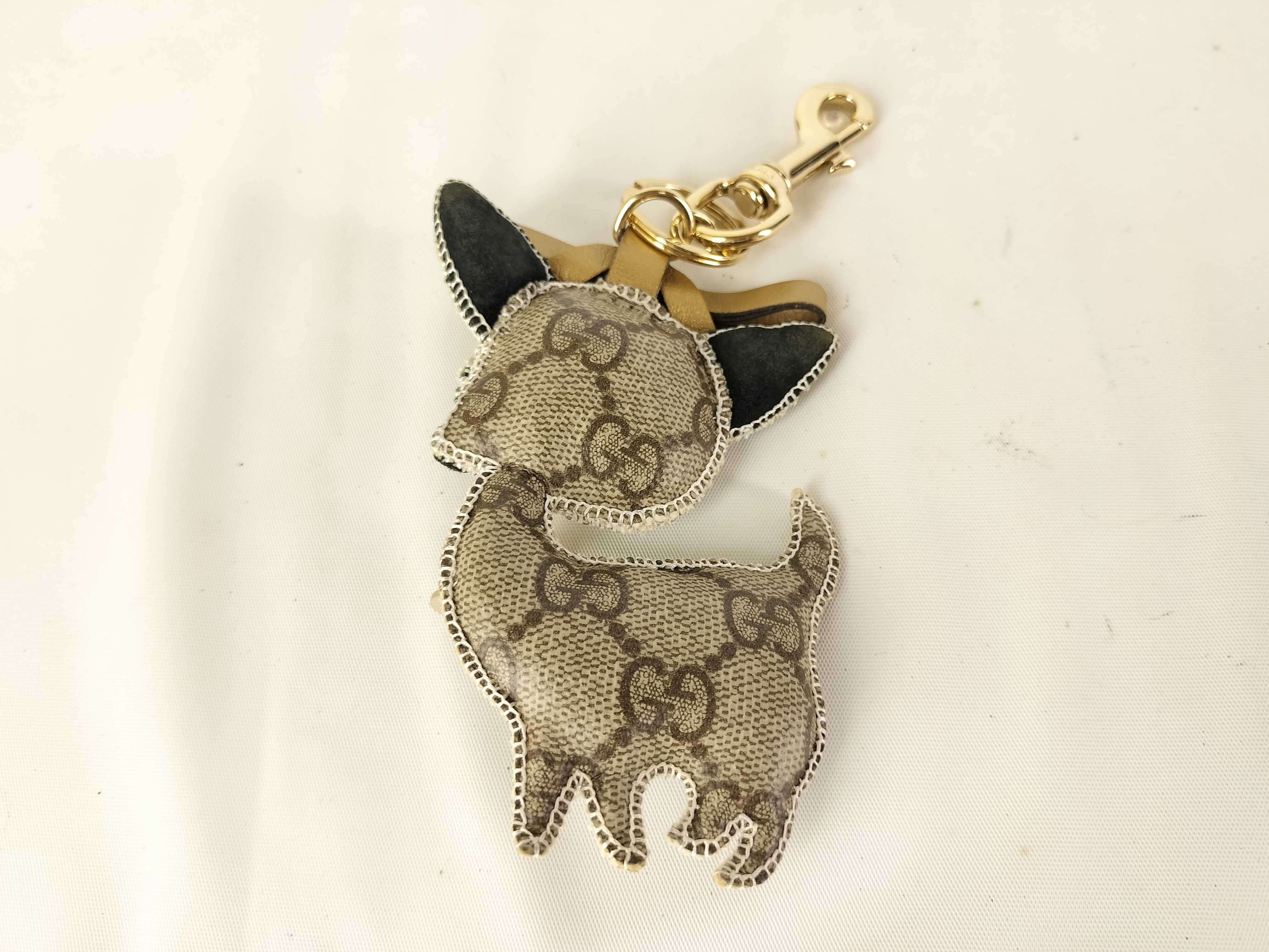 Gucciori Keychain Charm Chihuahua GG Pattern PVC Other Accessories — view 3