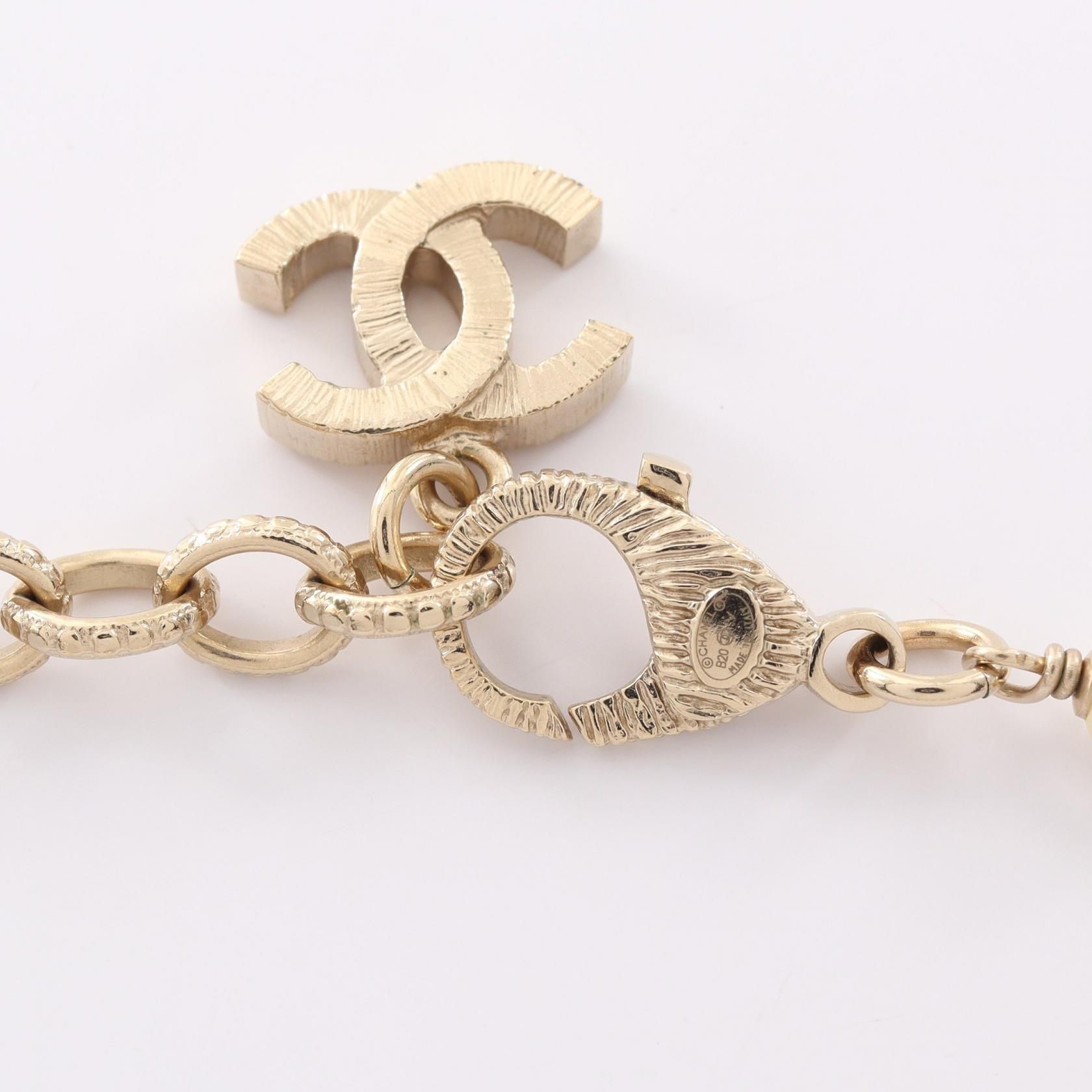 Artificial Pearl / Rhinestone, Gold — view 4