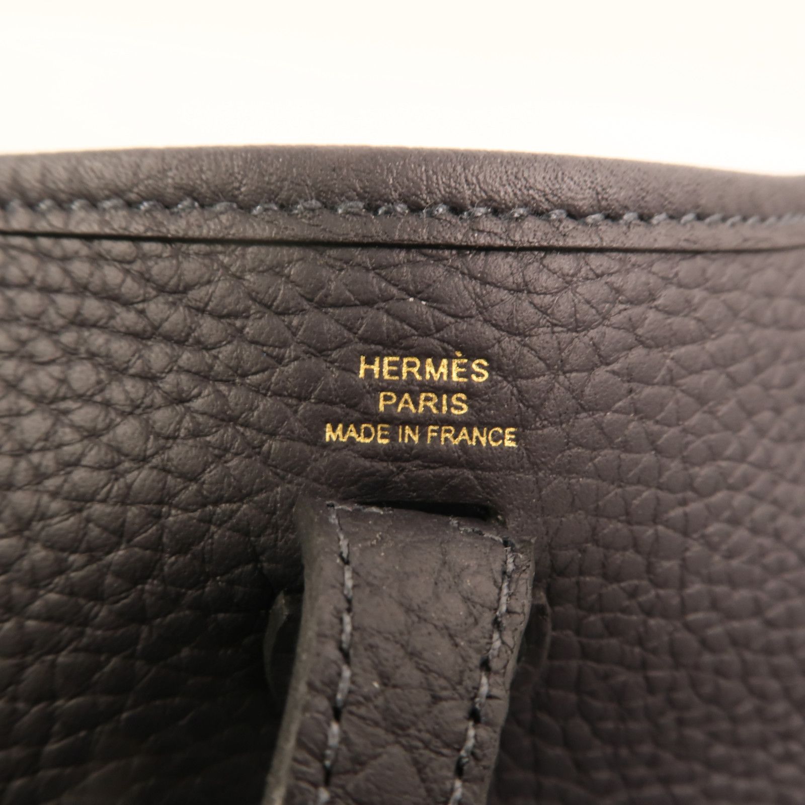 Clemence Leather Evelyne Tpm Golden Shoulder Back Bag Caban Shoulder Bag Navy Caban Taurillon Clemence Calfskin — view 6
