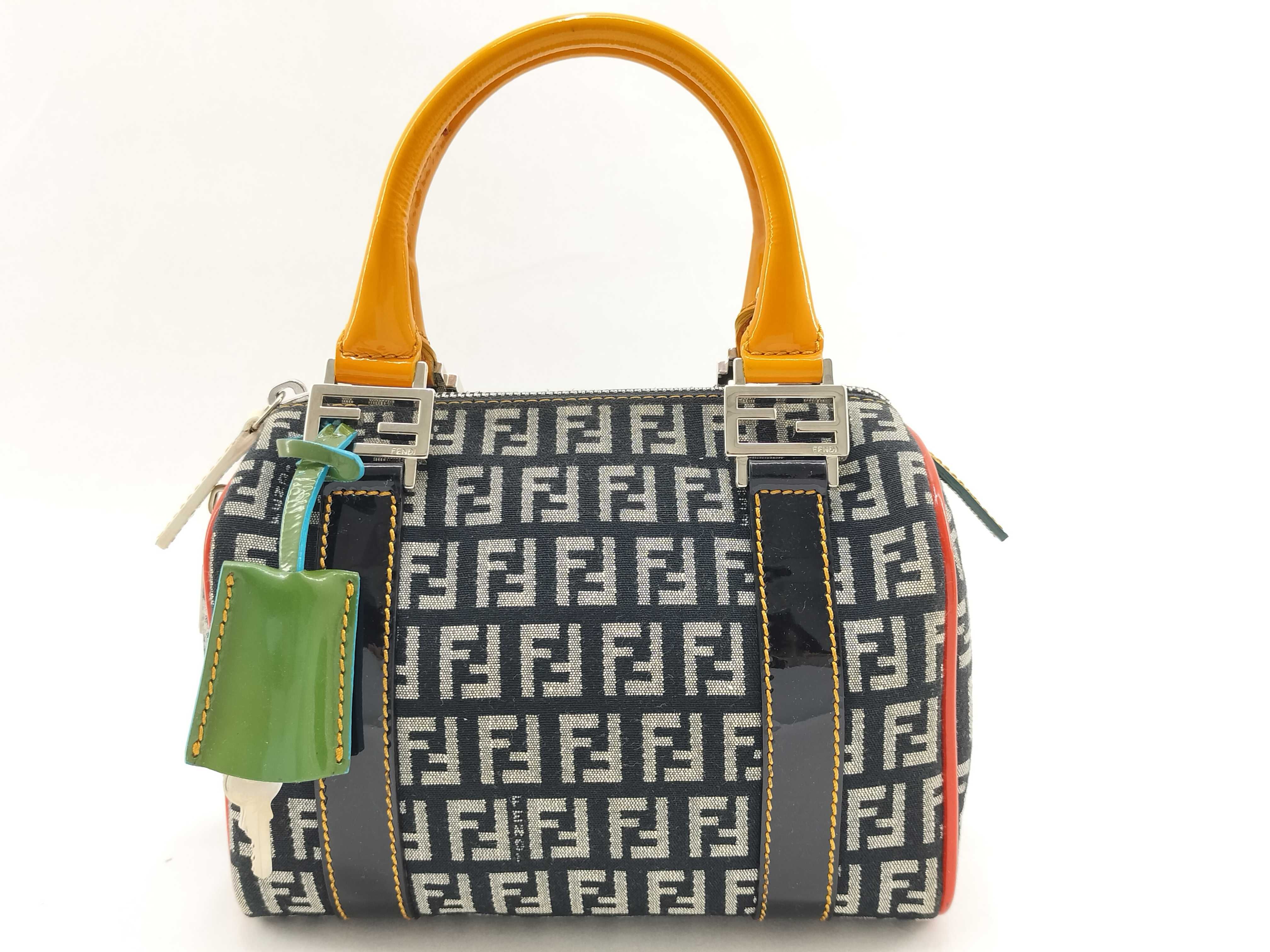 Mini Boston Bag, Zucchino, Multicolor, Cadena Key Handbag