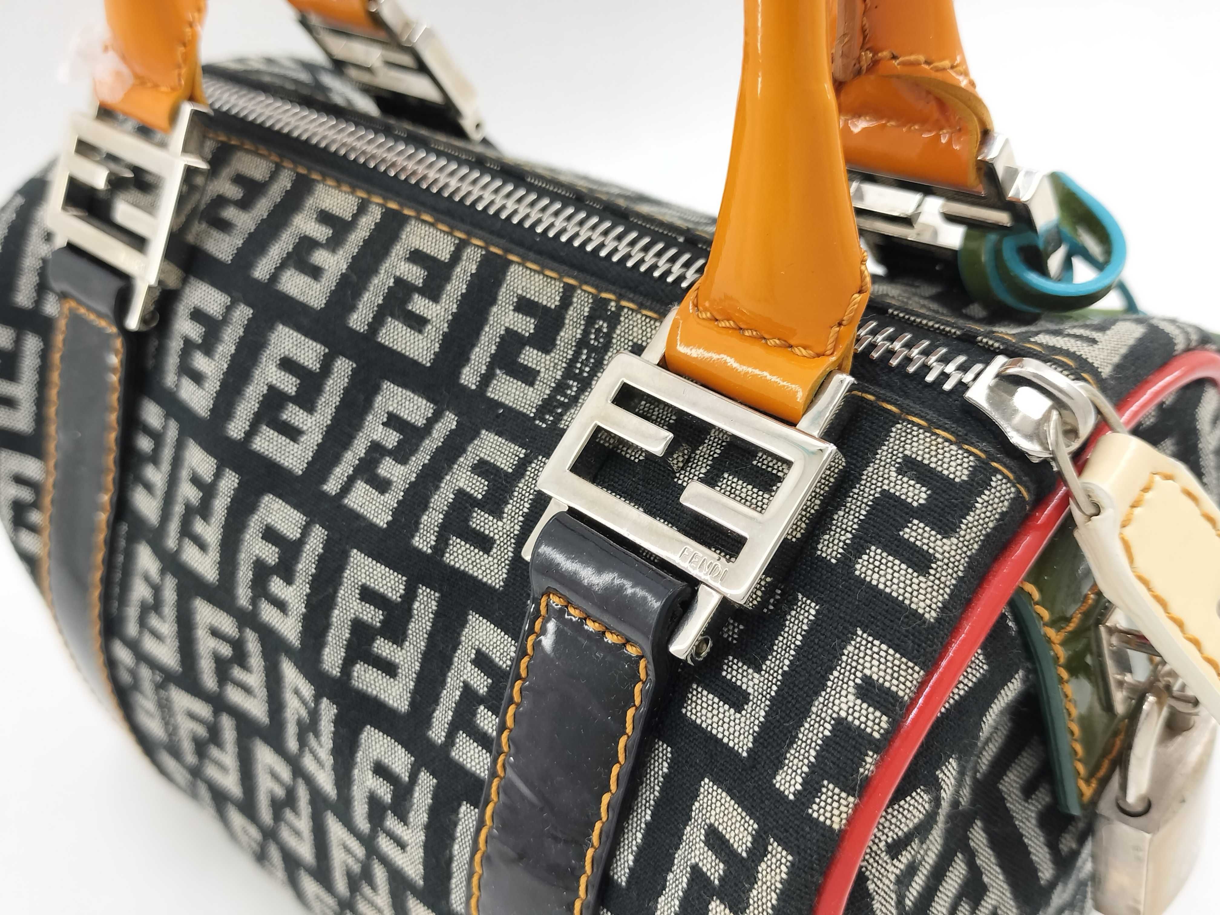 Mini Boston Bag, Zucchino, Multicolor, Cadena Key Handbag — view 3