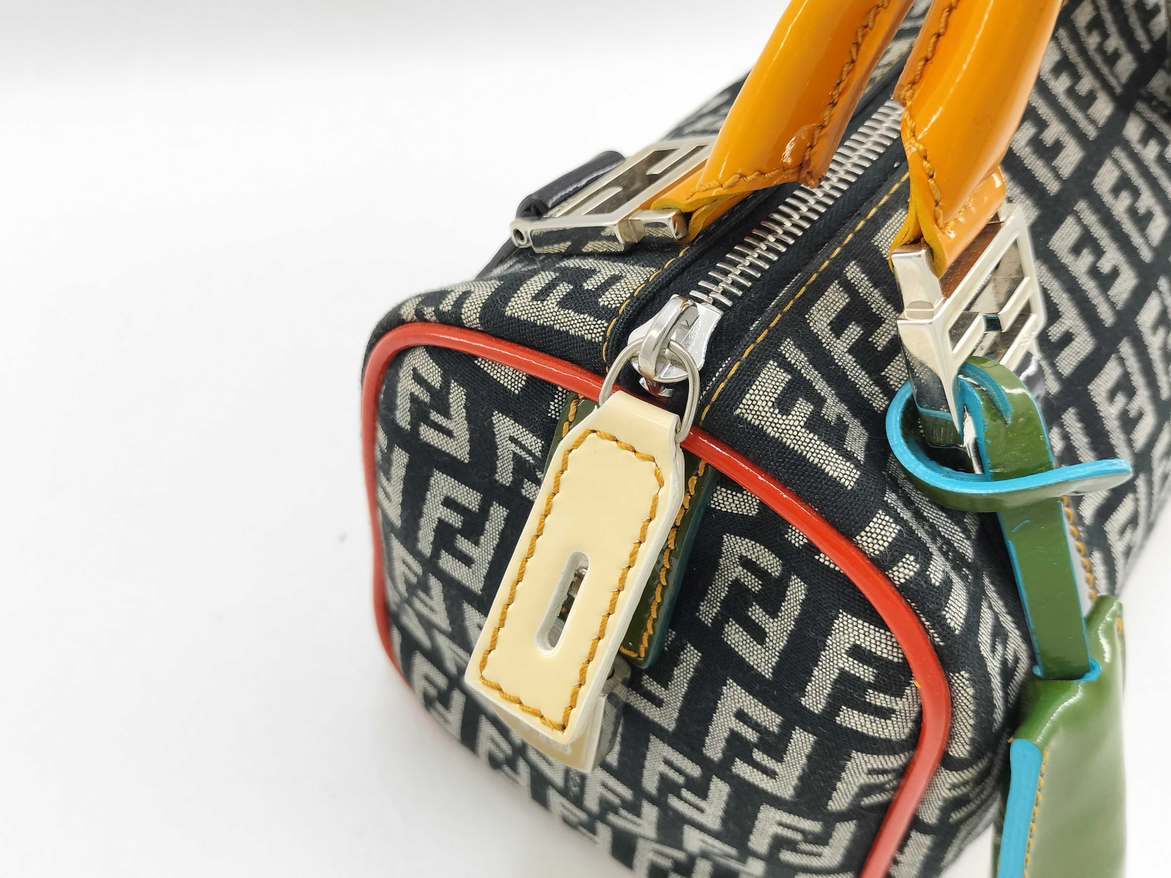 Mini Boston Bag, Zucchino, Multicolor, Cadena Key Handbag — view 4