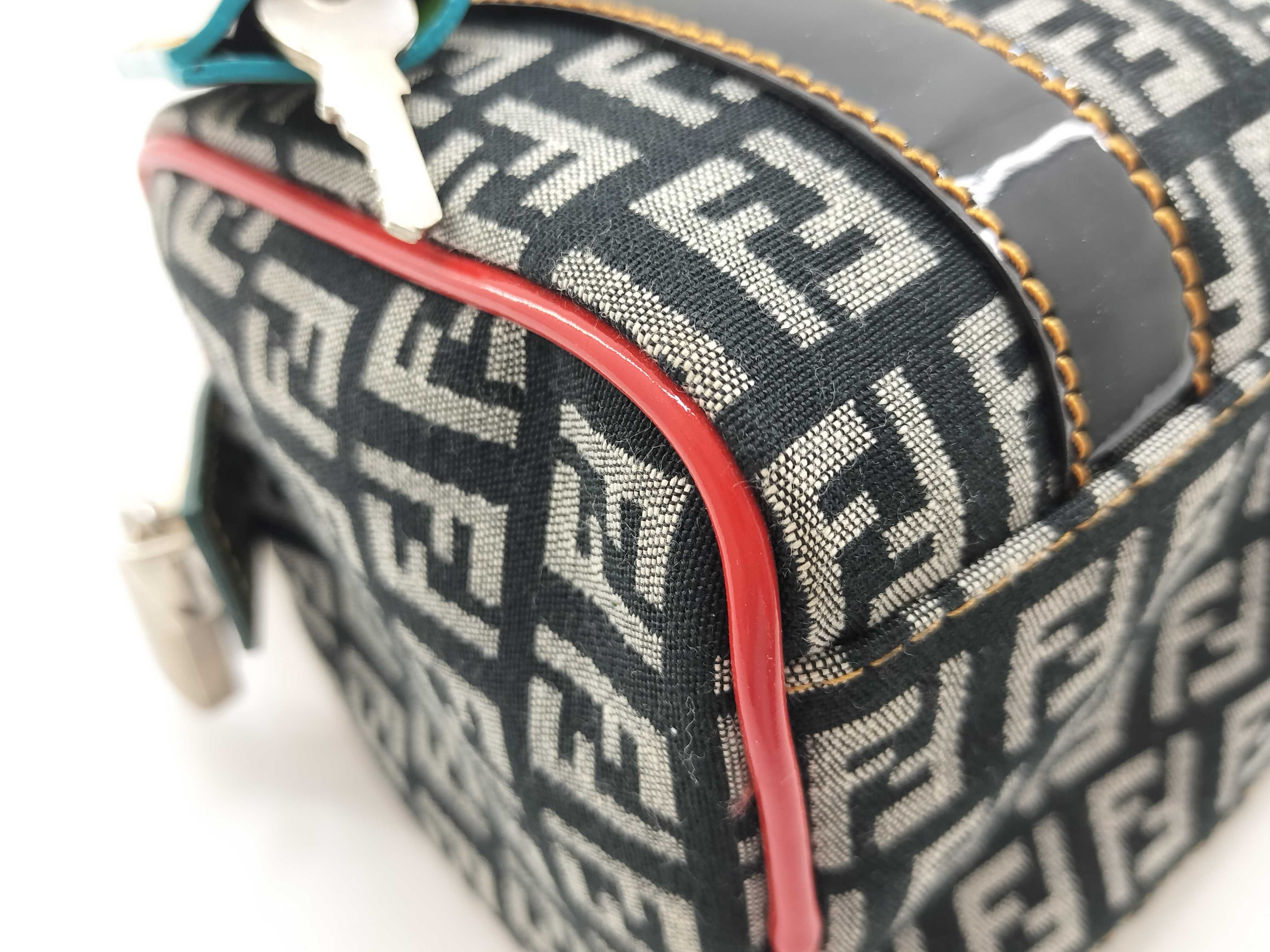 Mini Boston Bag, Zucchino, Multicolor, Cadena Key Handbag — view 7