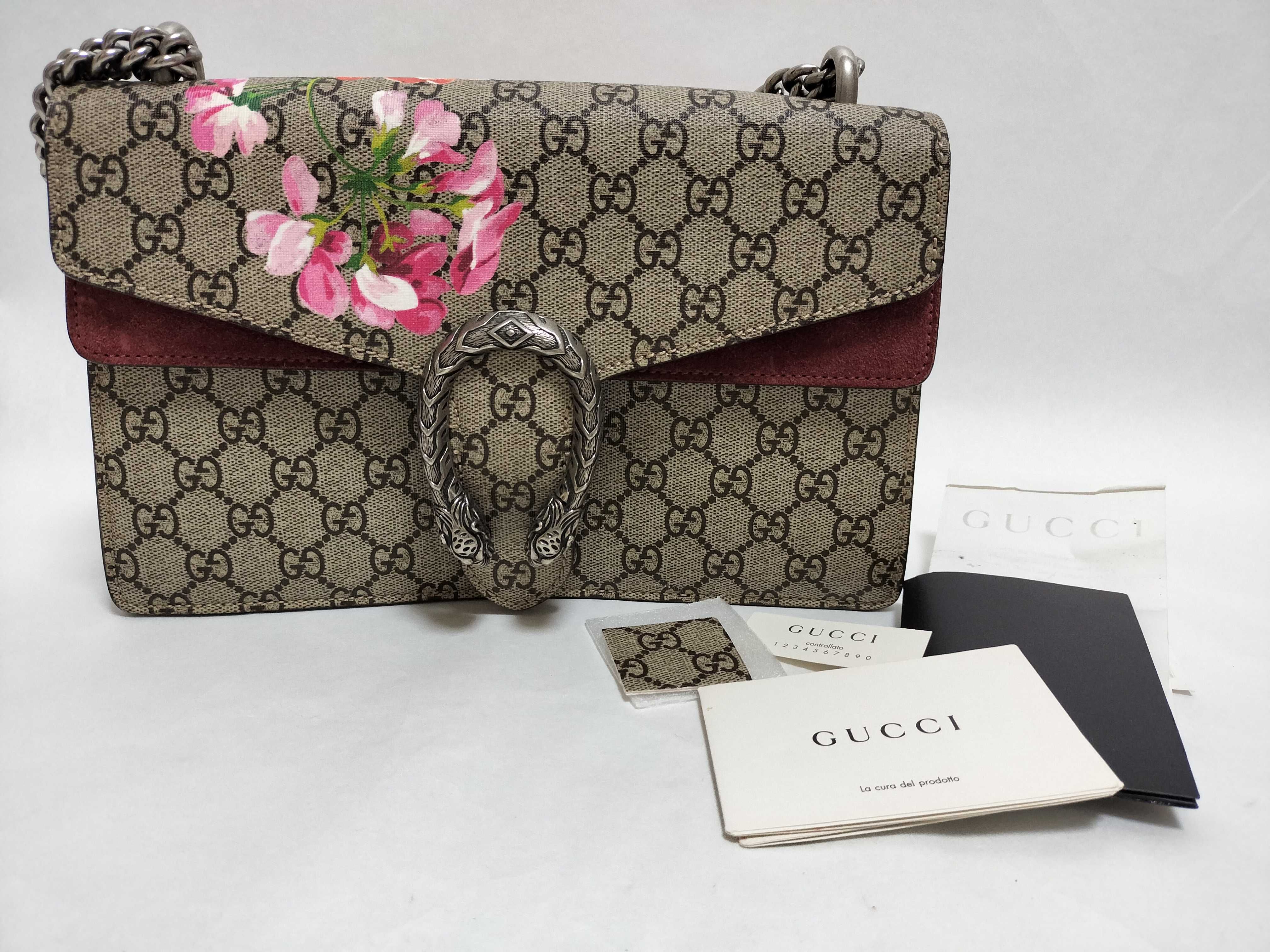GG Supreme Bag DIONYSUS GG SUPREME CHAIN SHOULDER FLOWER 400249 Shoulder Bag