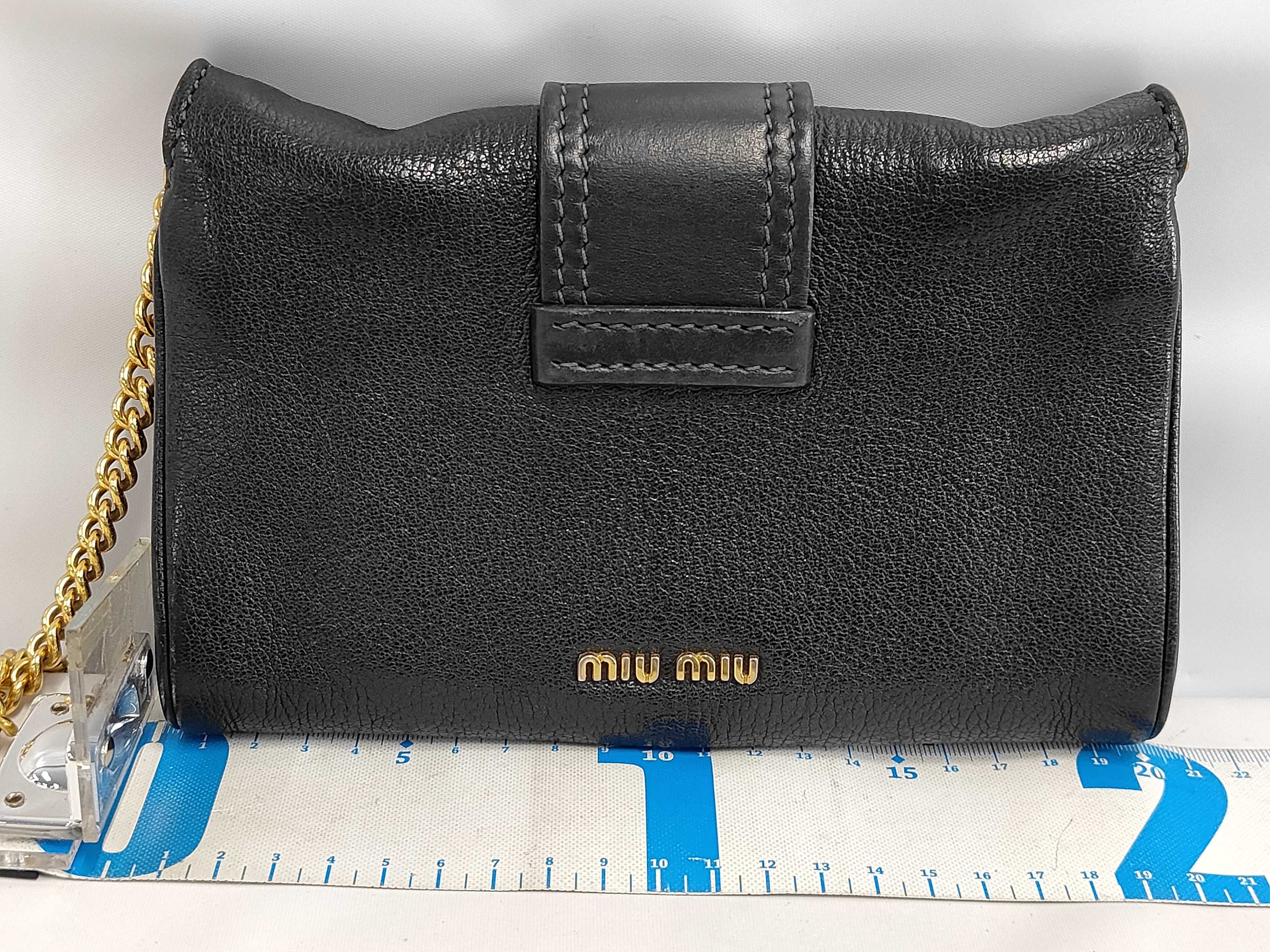 Madras Chain Shoulder Bag with Rhinestones, Black Shoulder Bag — view 2