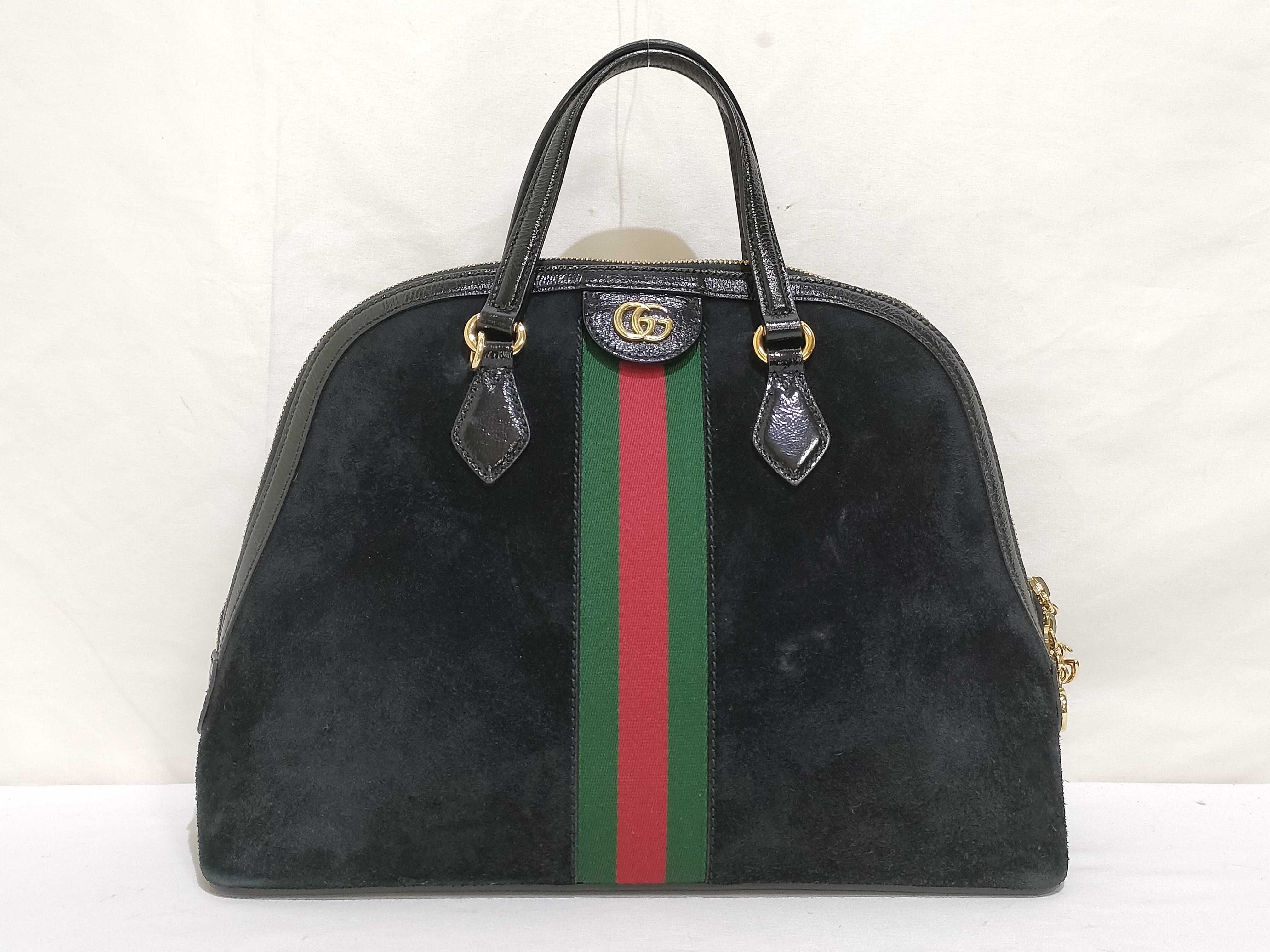 Ophidia Shoulder Bag, Suede, 524533, Handbag