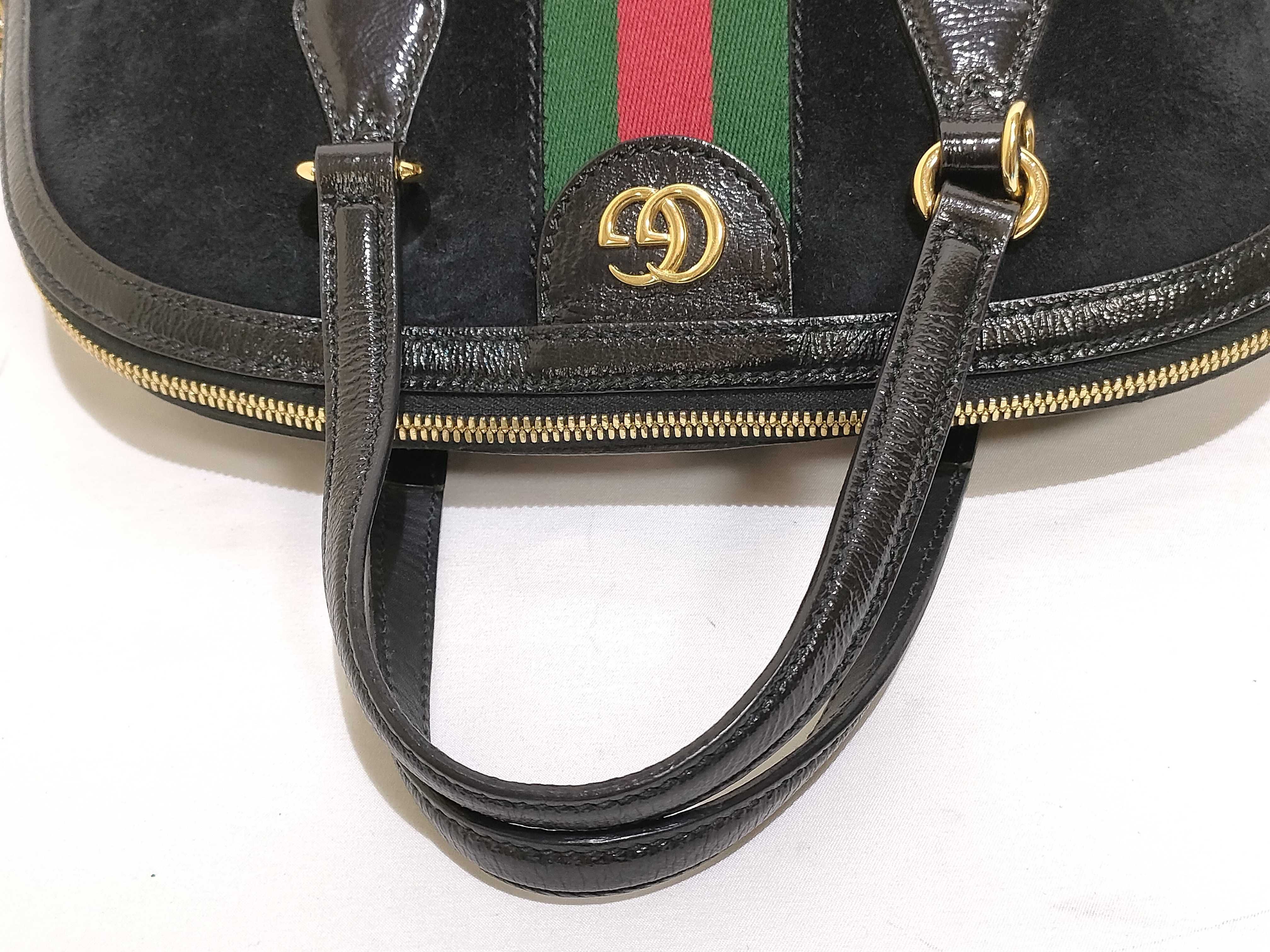 Ophidia Shoulder Bag, Suede, 524533, Handbag — view 3