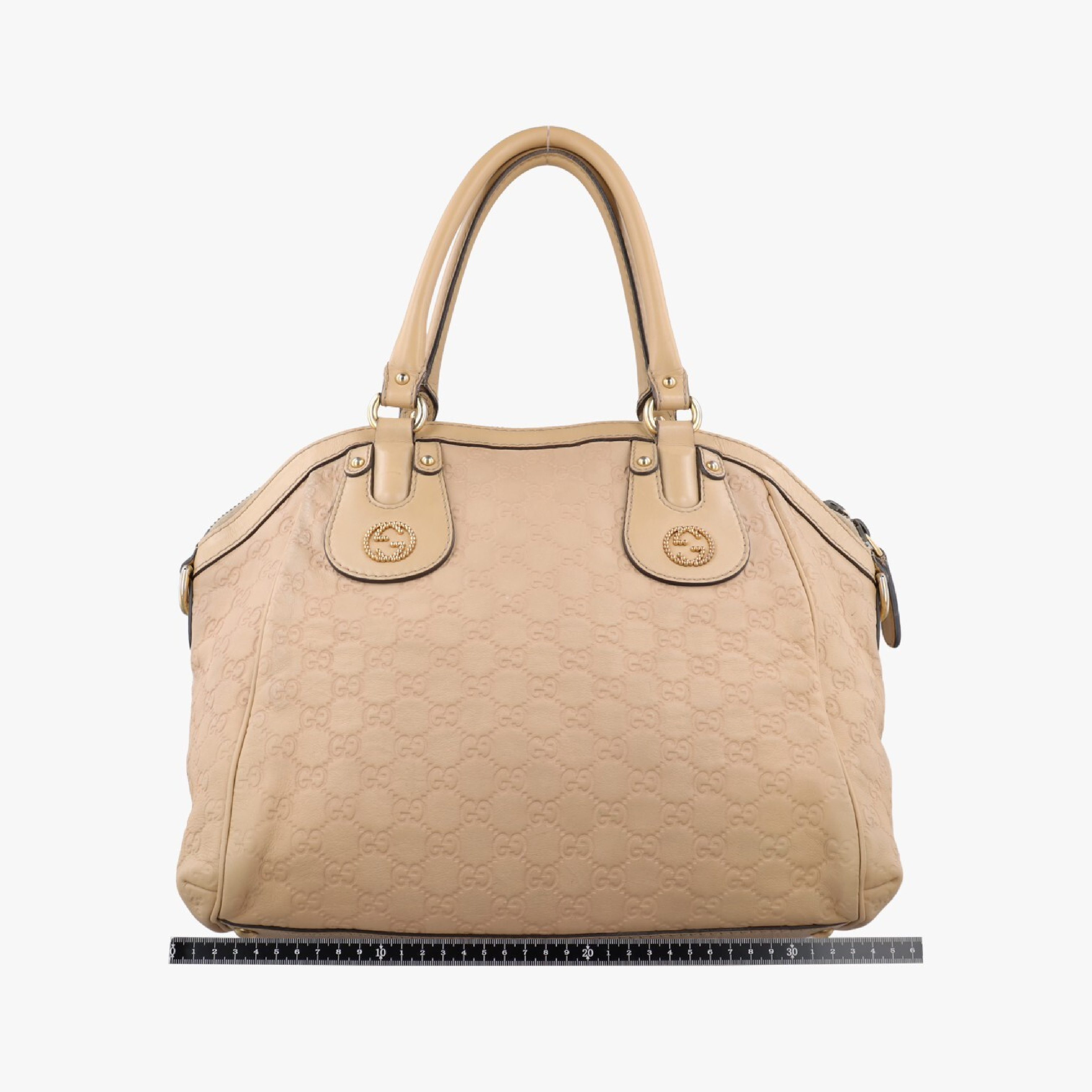 Scarlet Beige Leather Handbag 282299 F011117359 — view 2