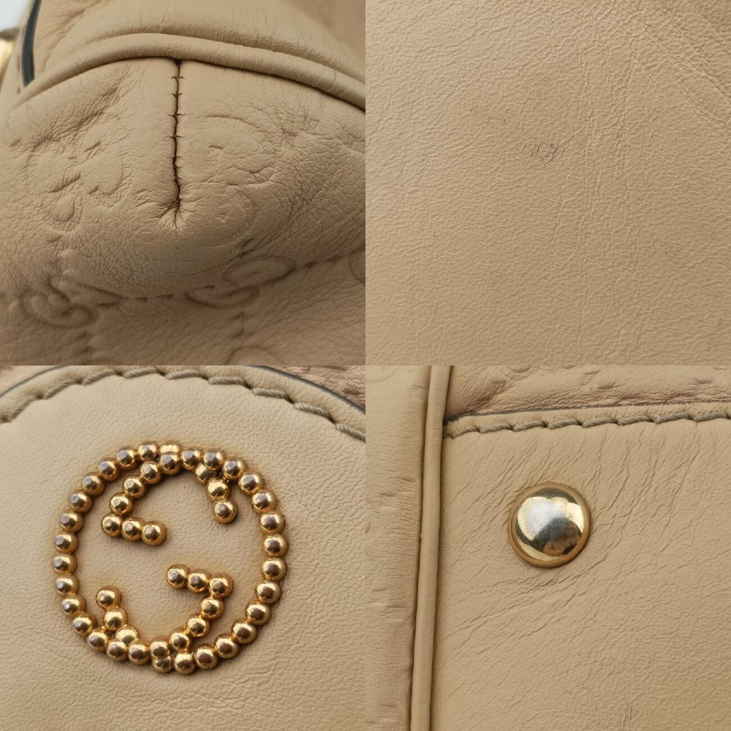 Scarlet Beige Leather Handbag 282299 F011117359 — view 11