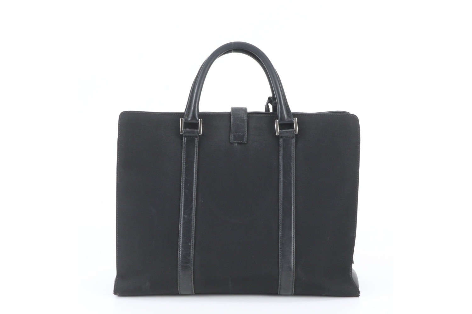 114262 Leather Nylon Business Bag Briefcase — view 3