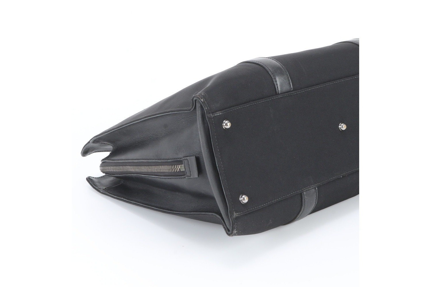 114262 Leather Nylon Business Bag Briefcase — view 4