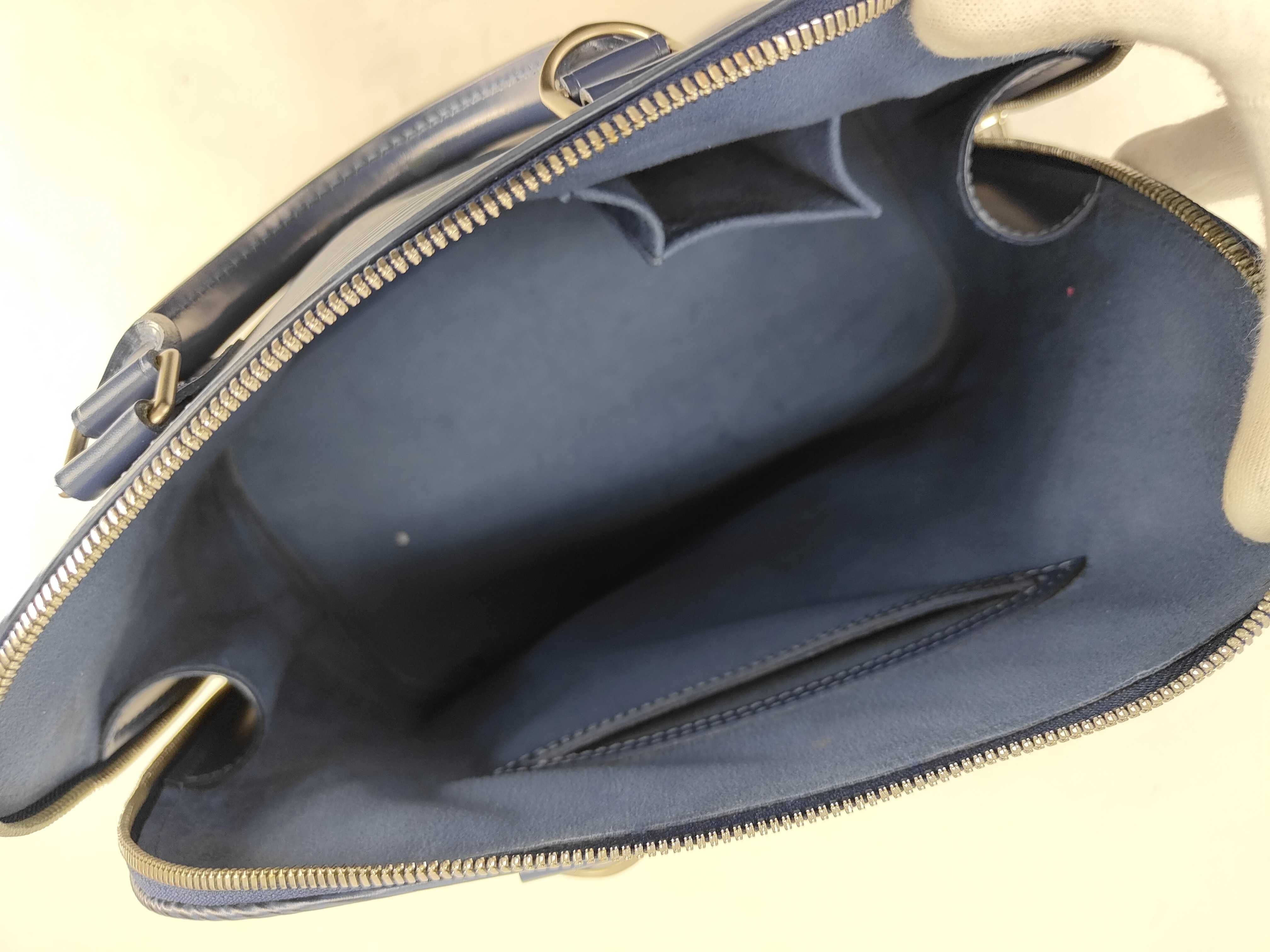 Epi FR- Alma Epi Blue Handbag — view 12