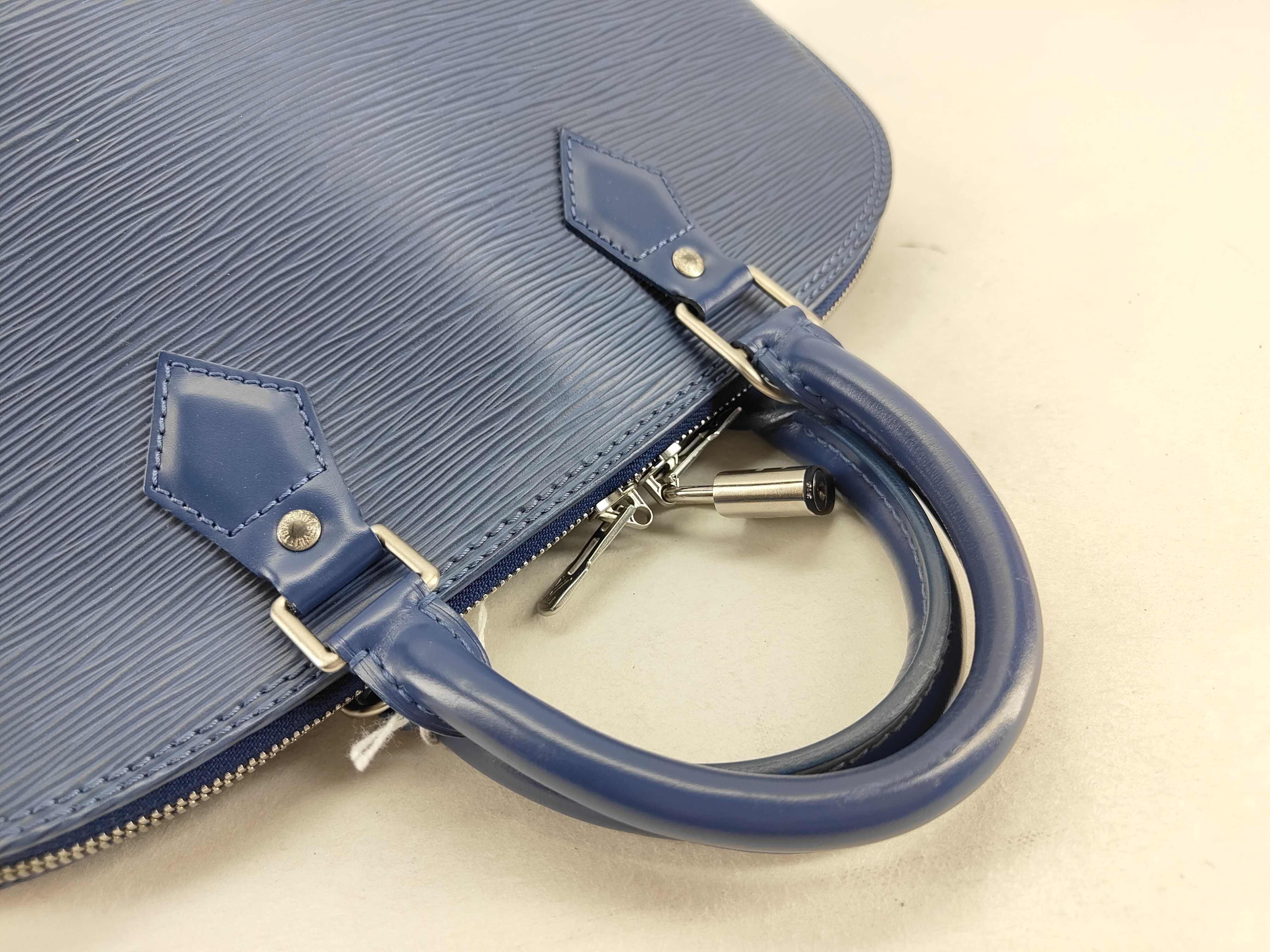 Epi FR- Alma Epi Blue Handbag — view 4