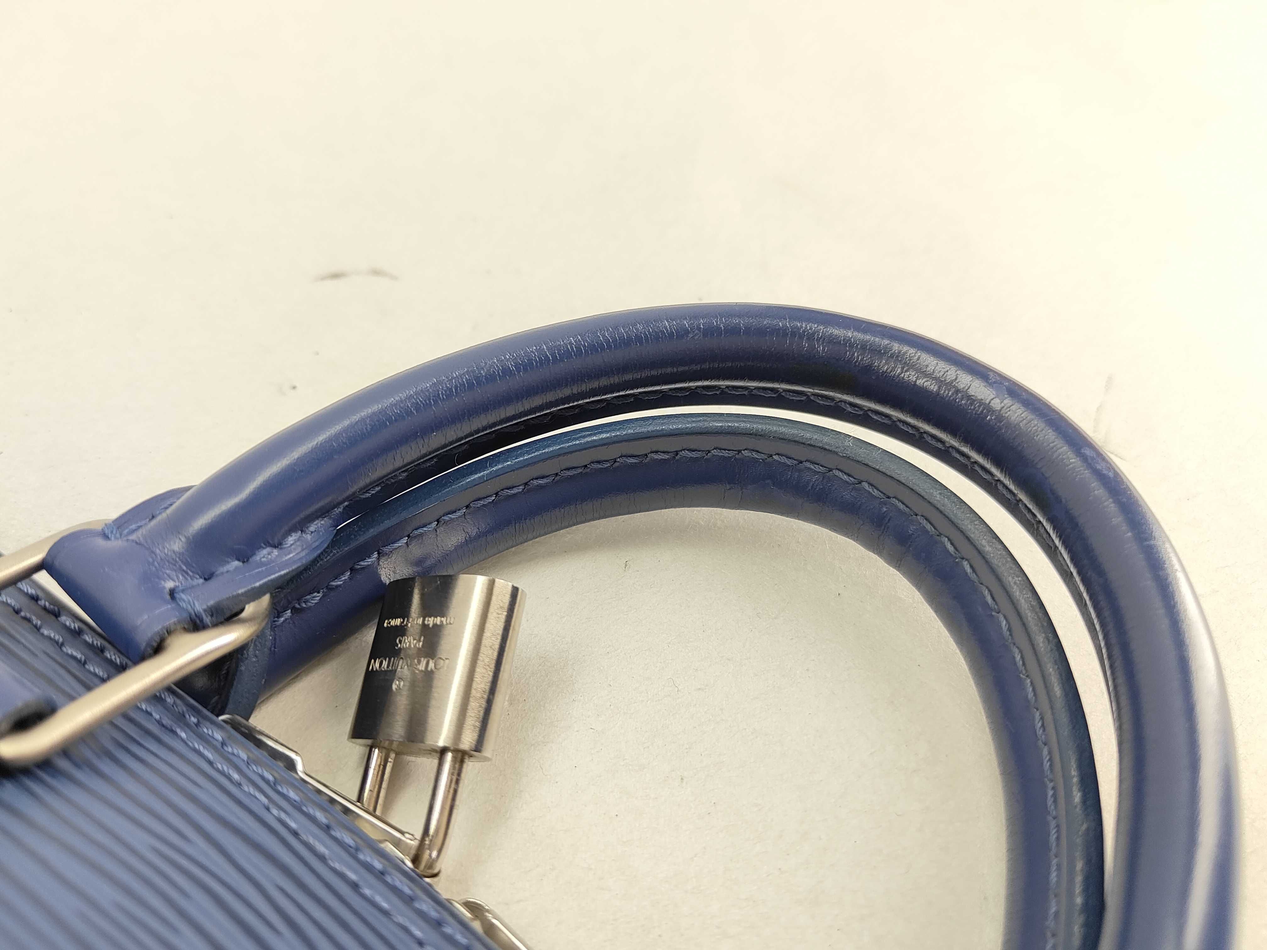 Epi FR- Alma Epi Blue Handbag — view 5